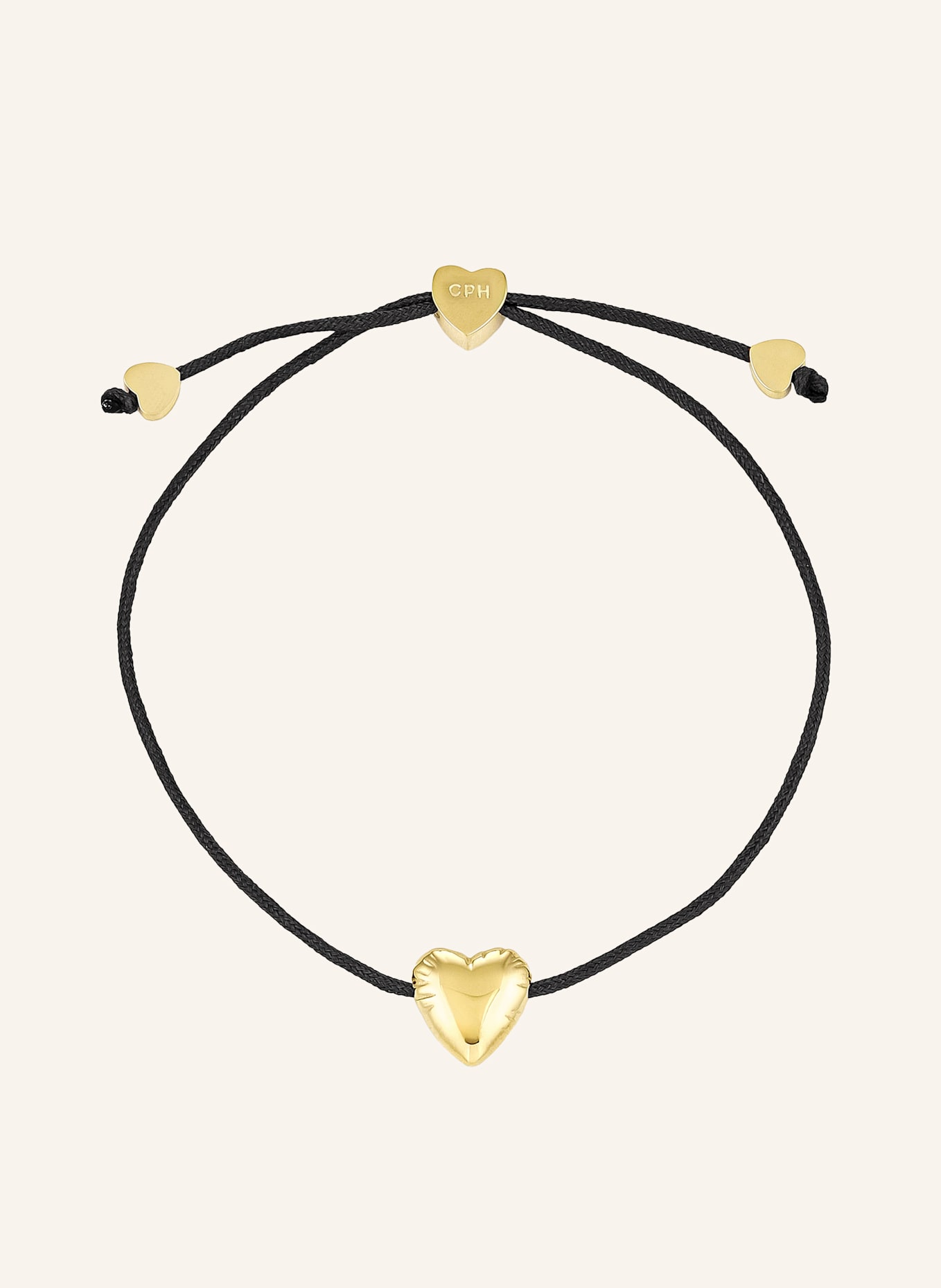 COPENHAGEN STUDIOS Armband  aus  Edelstahl: SCHWARZ