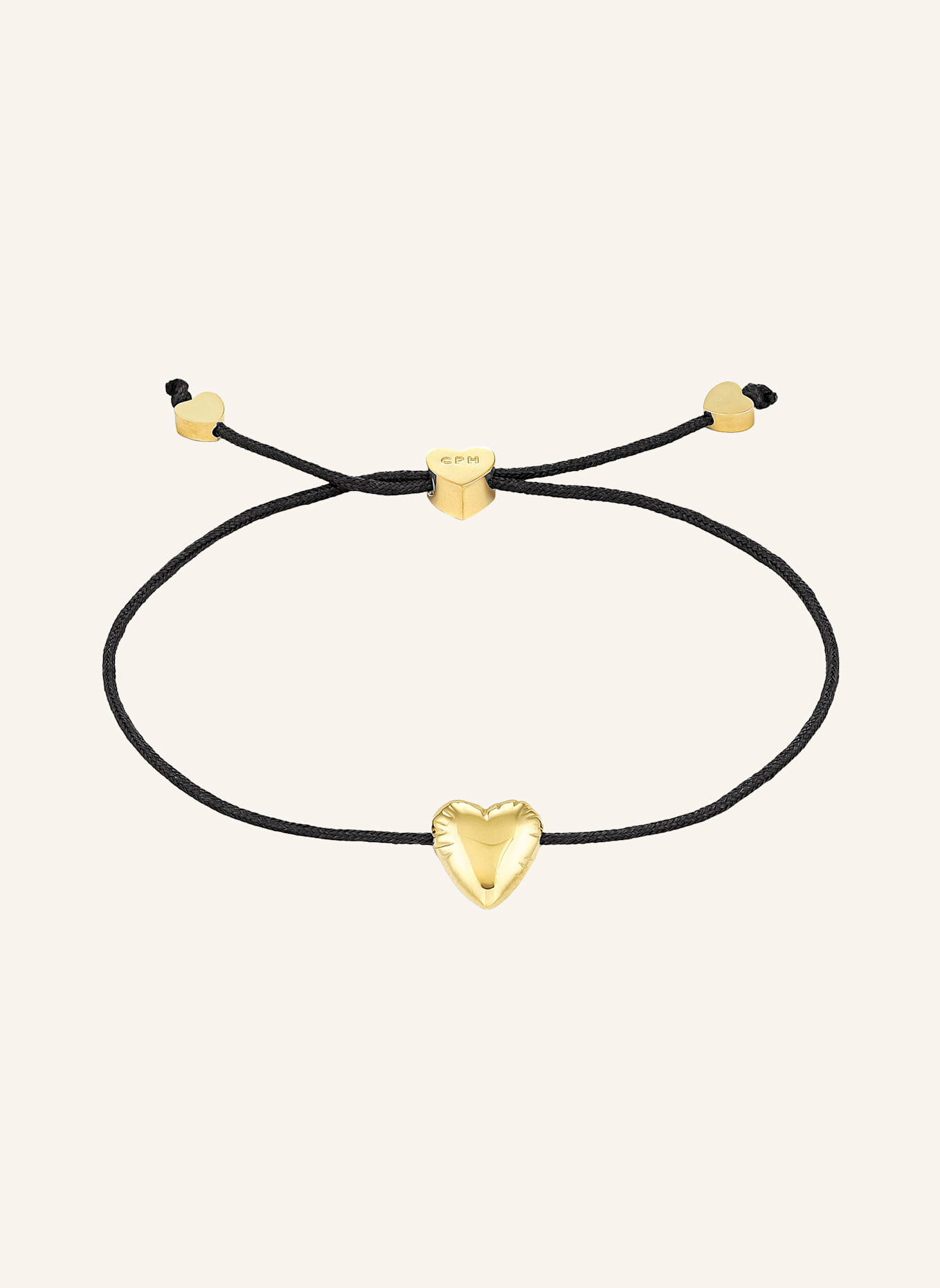 COPENHAGEN STUDIOS Armband  aus  Edelstahl: SCHWARZ