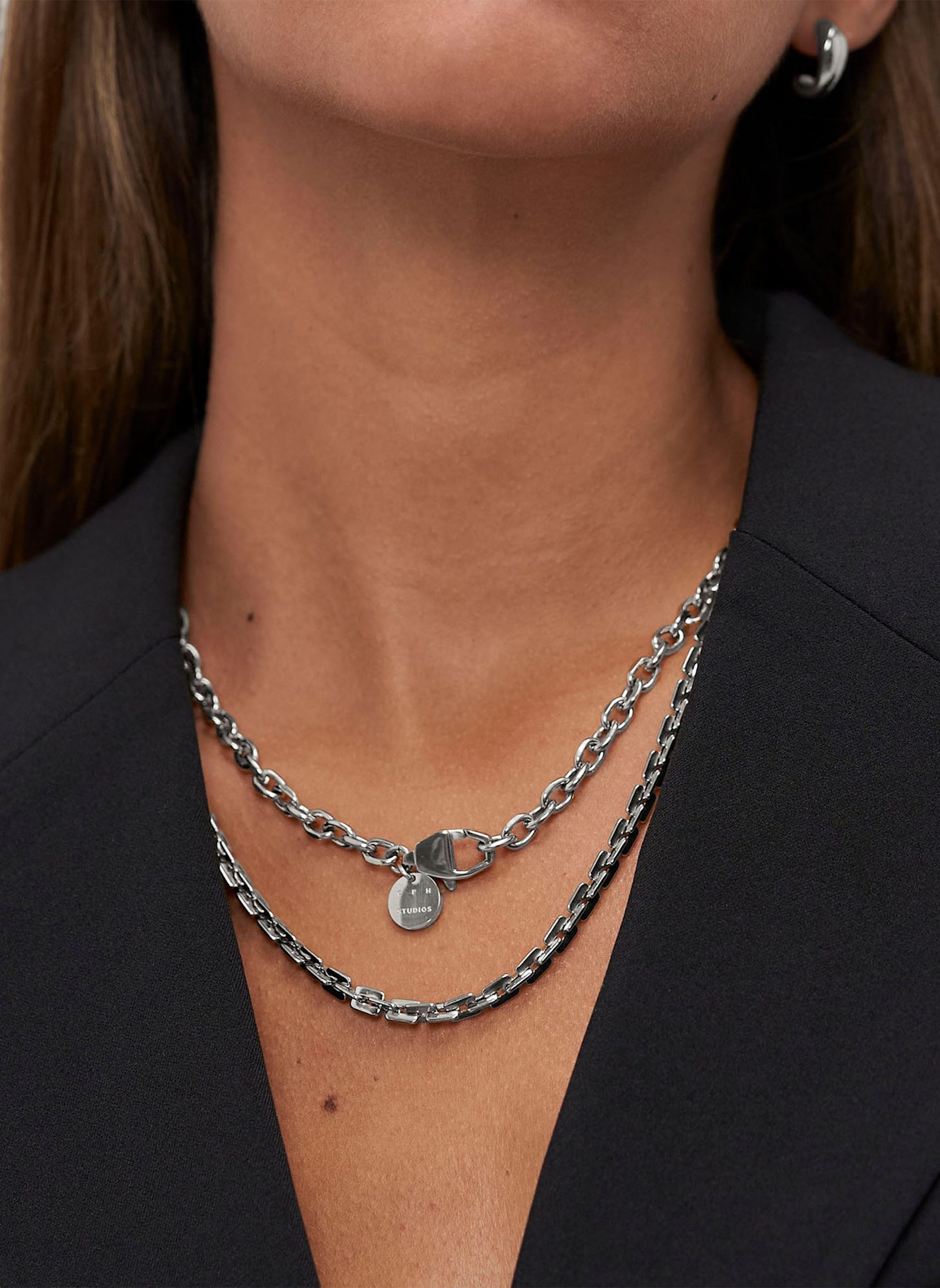 COPENHAGEN STUDIOS Halskette  aus  Edelstahl: SILBER