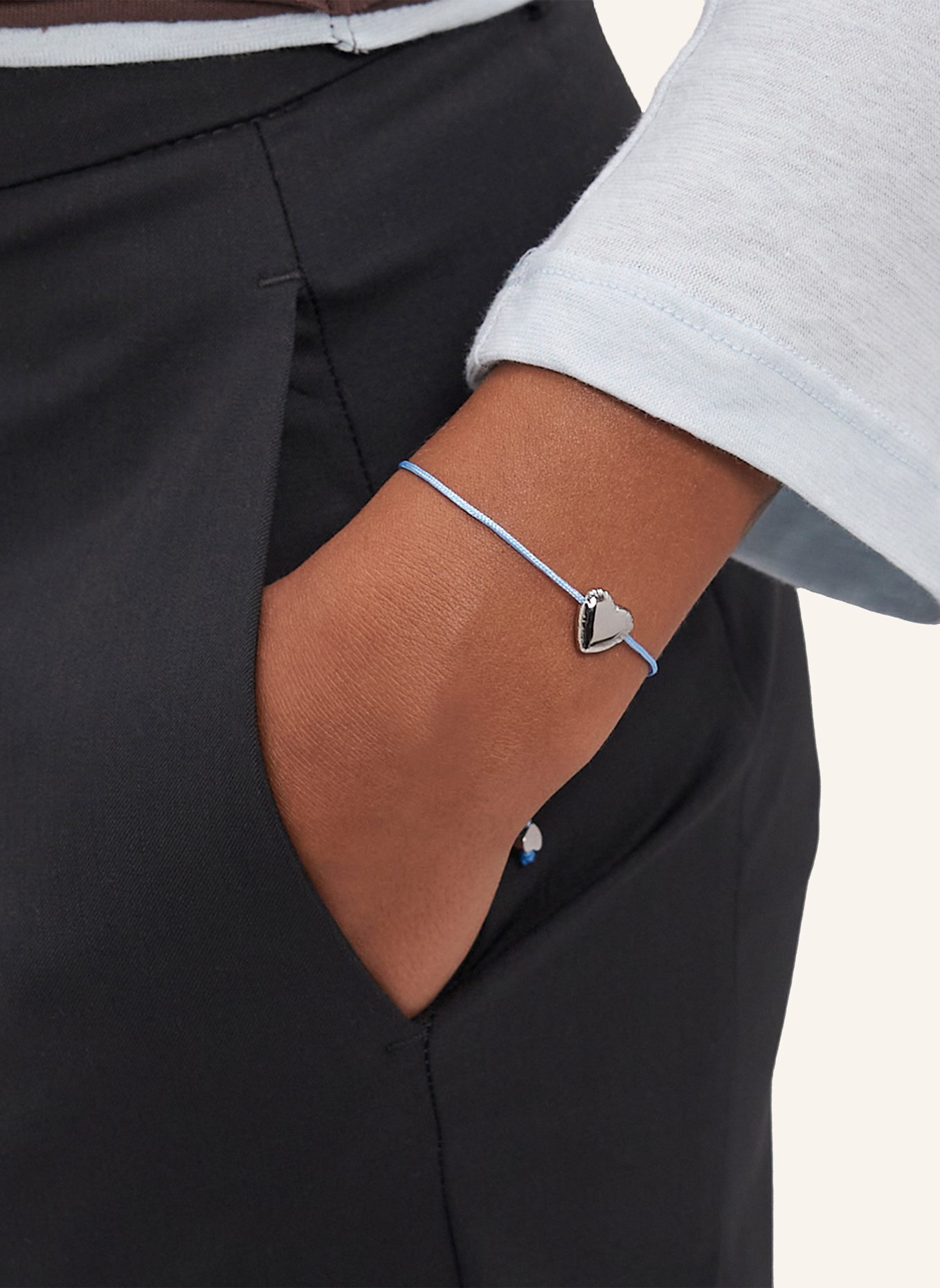 COPENHAGEN STUDIOS Armband  aus  Edelstahl: HELLBLAU