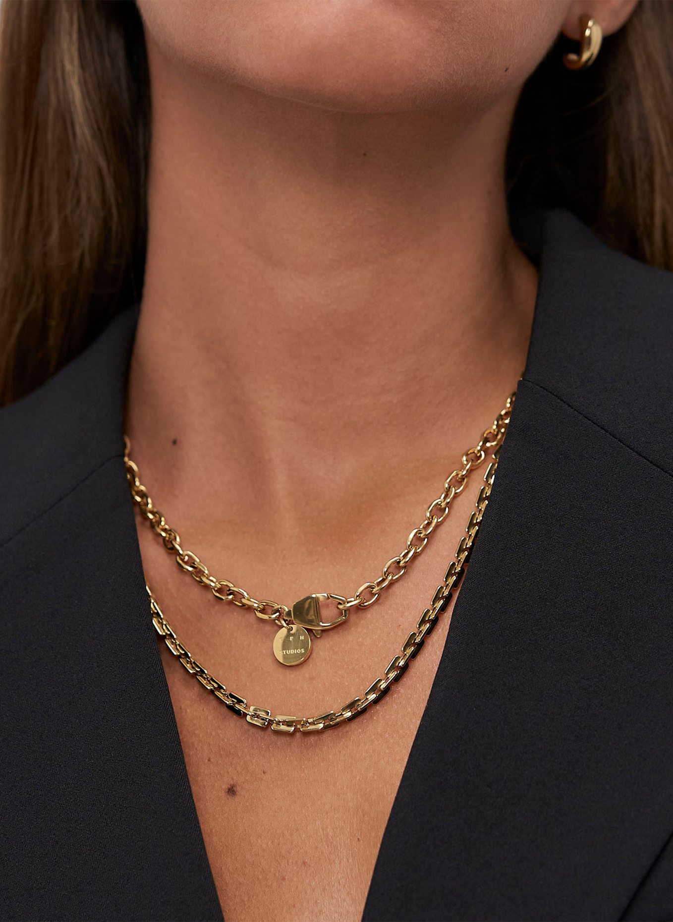 COPENHAGEN STUDIOS Halskette aus Edelstahl: GOLD