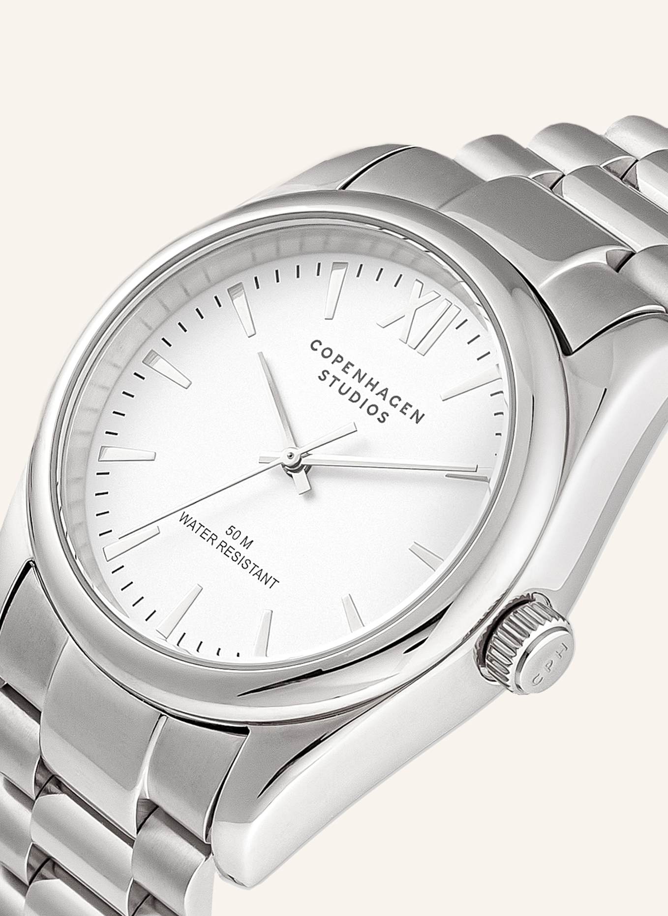 COPENHAGEN STUDIOS Armbanduhr  aus  Edelstahl: SILBER