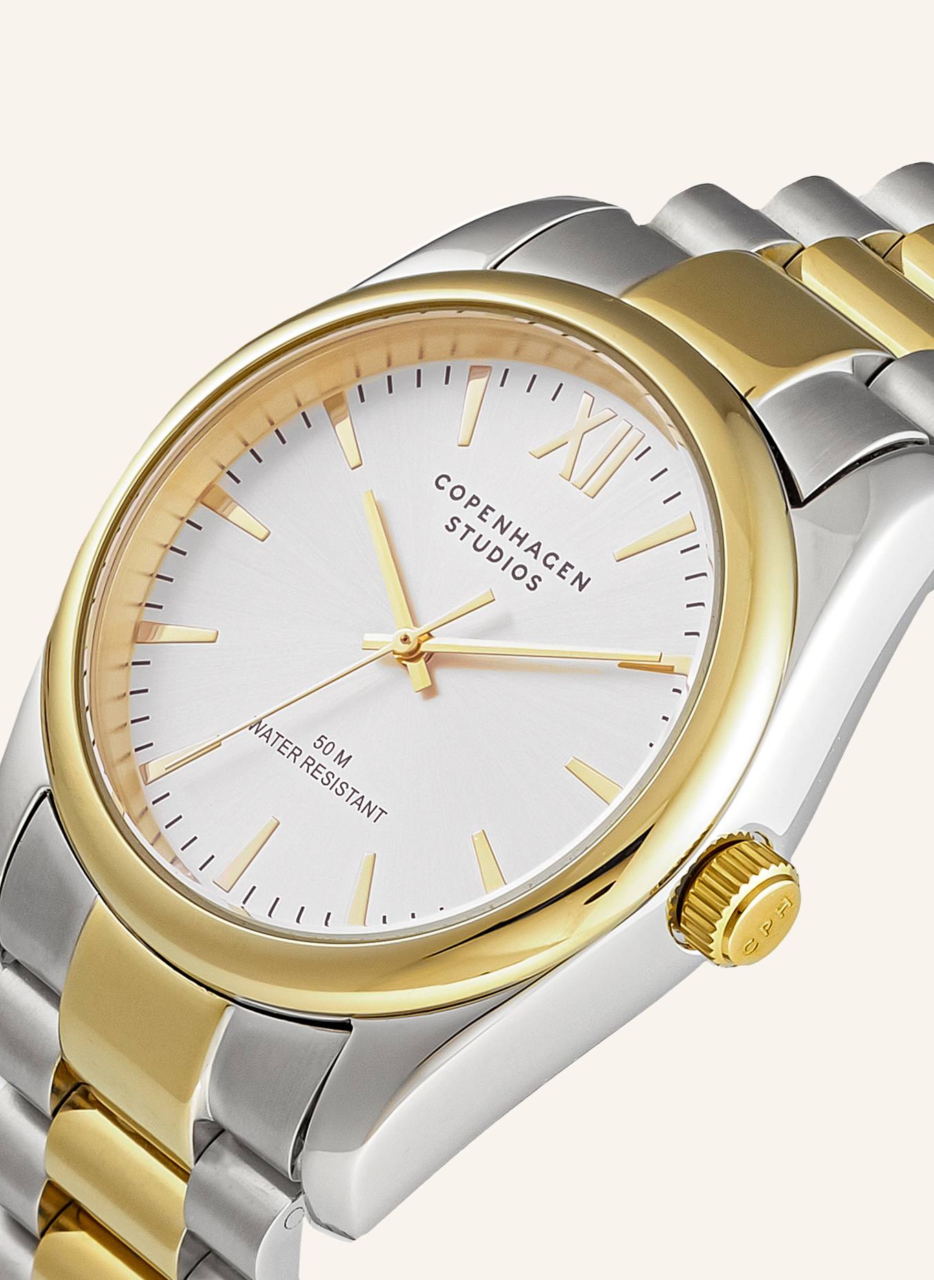 COPENHAGEN STUDIOS Armbanduhr  aus  Edelstahl: SILBER/ GOLD