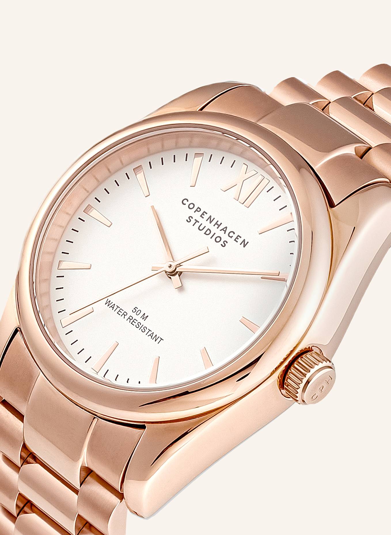 COPENHAGEN STUDIOS Armbanduhr  aus  Edelstahl: ROSÉGOLD