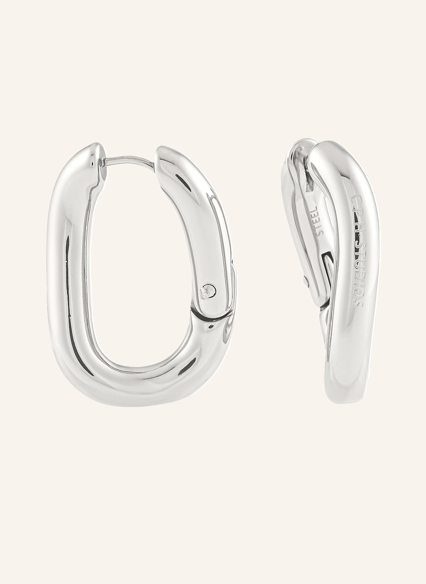 COPENHAGEN STUDIOS Creolen  aus  Edelstahl: SILBER