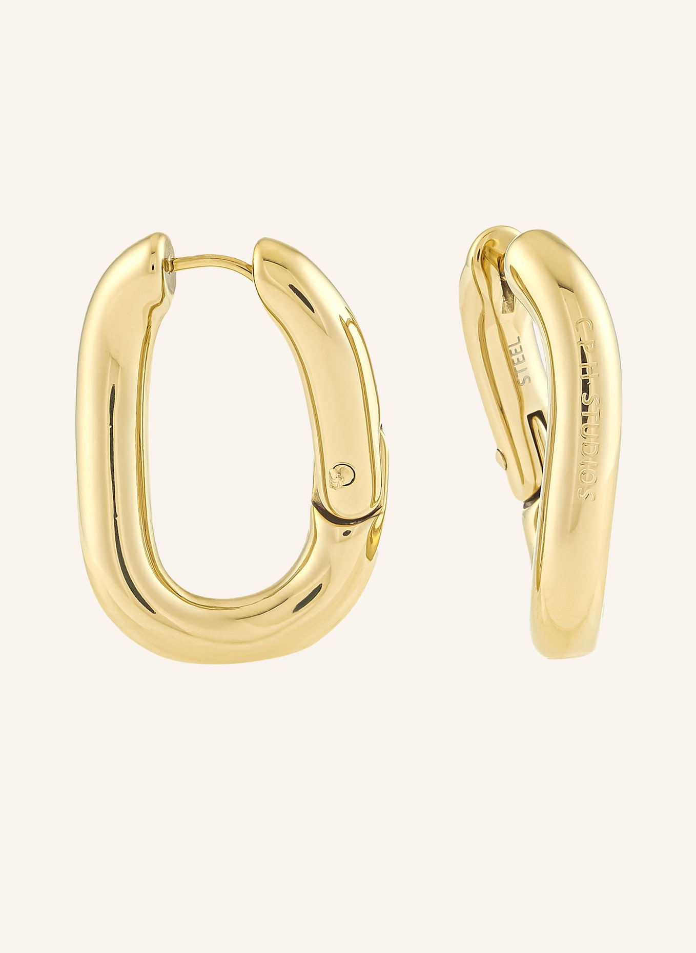 COPENHAGEN STUDIOS Creolen  aus  Edelstahl: GOLD