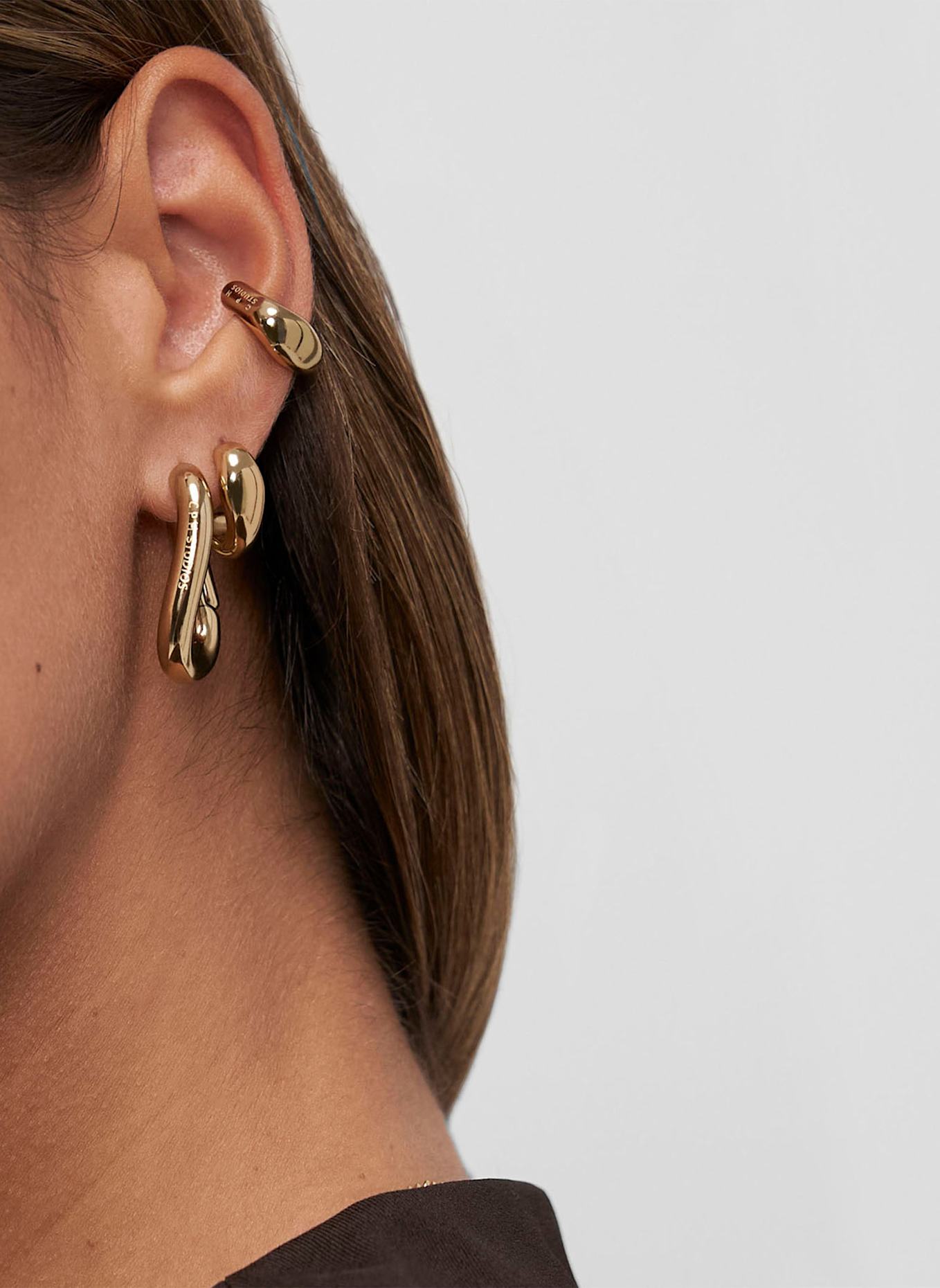 COPENHAGEN STUDIOS Creolen  aus  Edelstahl: GOLD