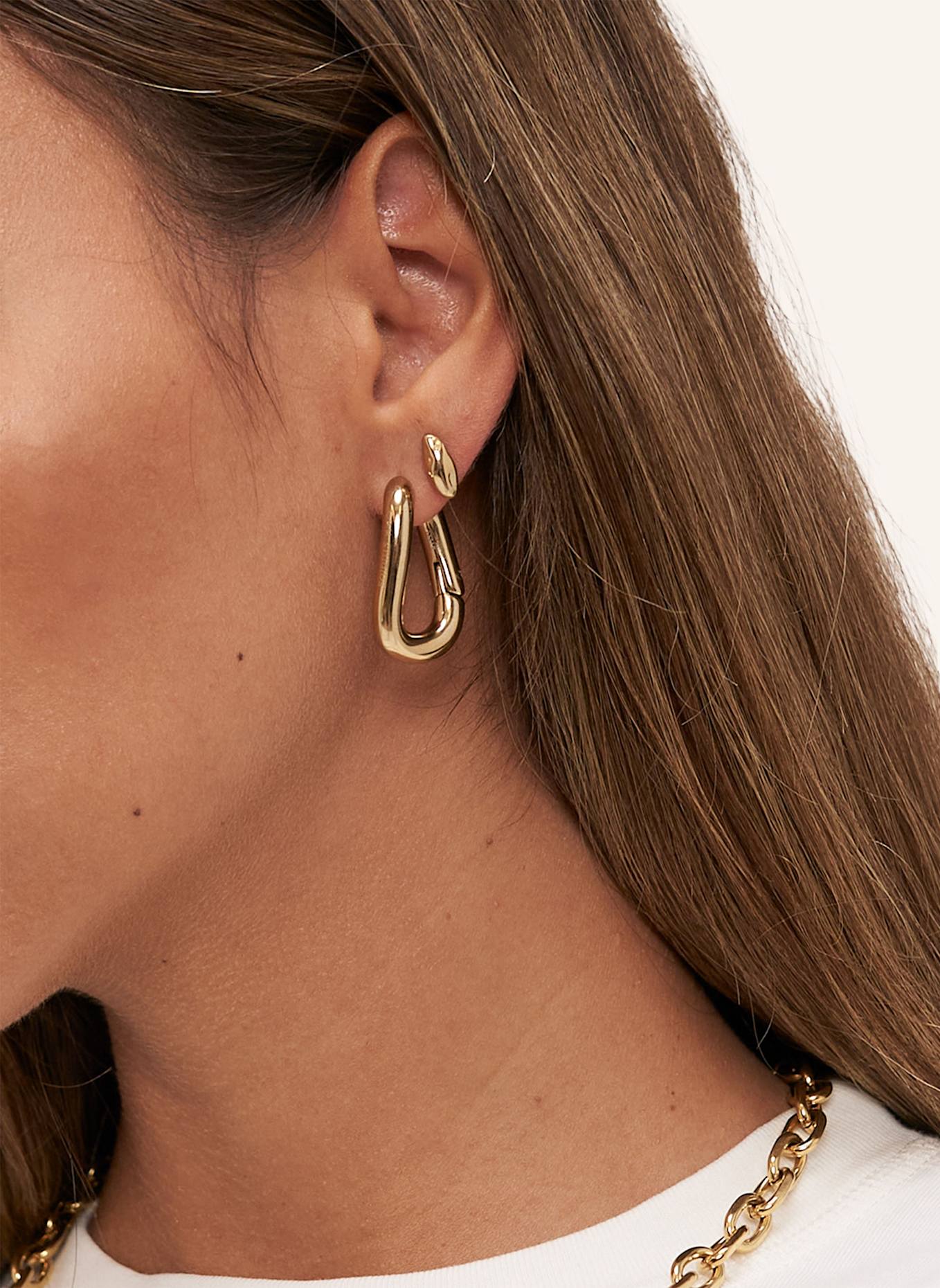 COPENHAGEN STUDIOS Creolen  aus  Edelstahl: GOLD