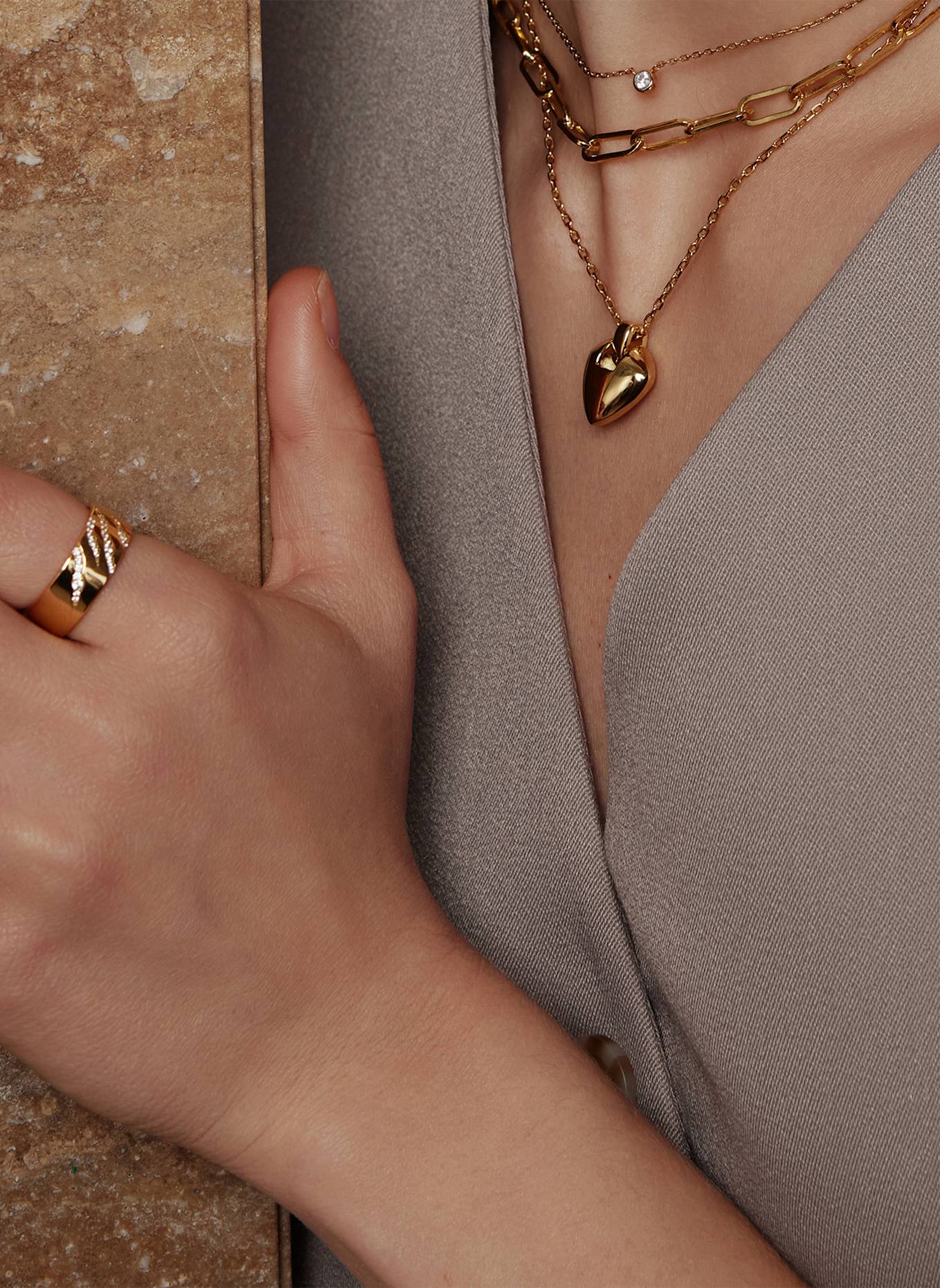 ANIA HAIE Halskette  aus  925er Sterlingsilber: GOLD