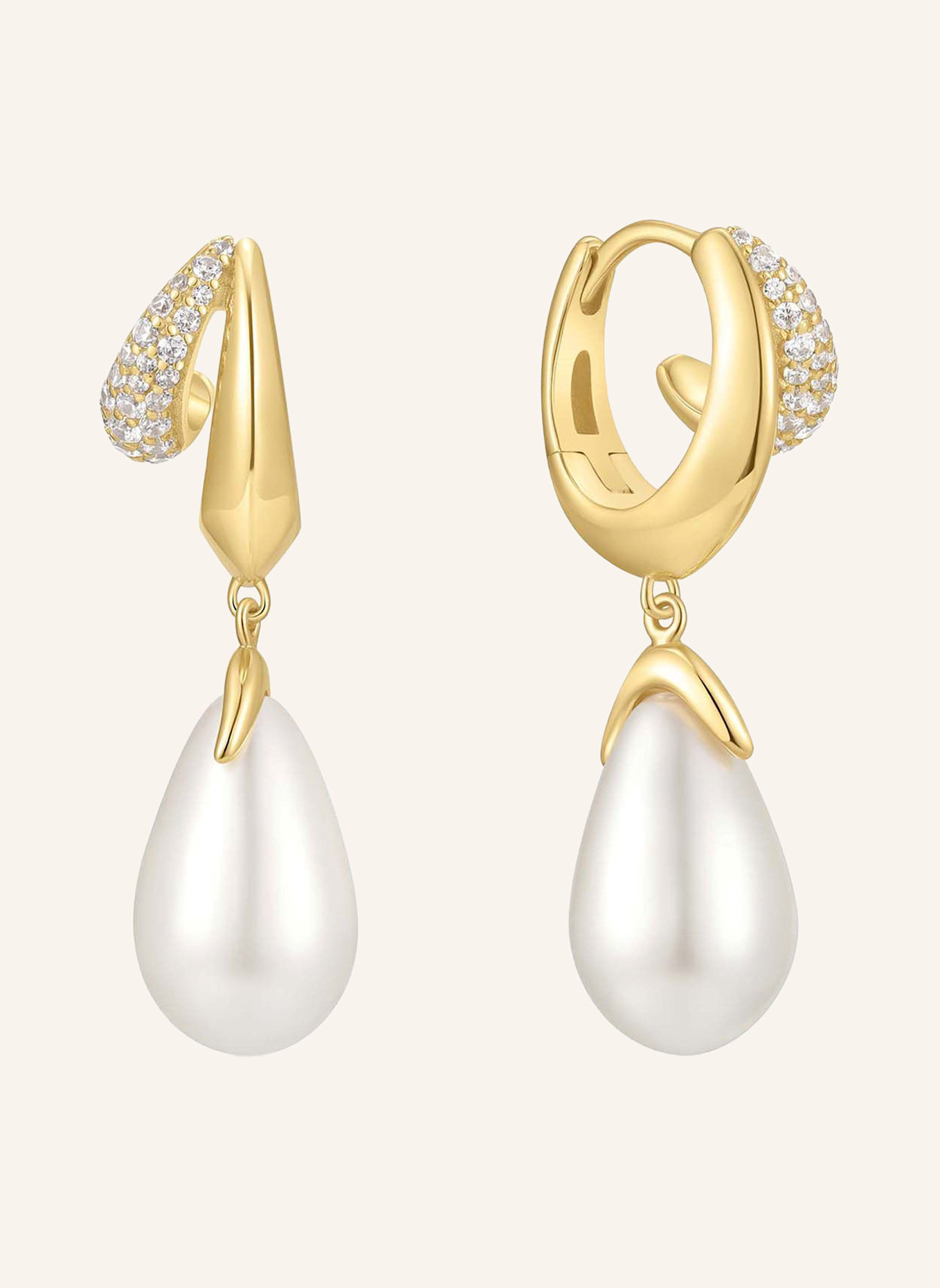 ANIA HAIE Creolen  aus  925er Sterlingsilber: GOLD