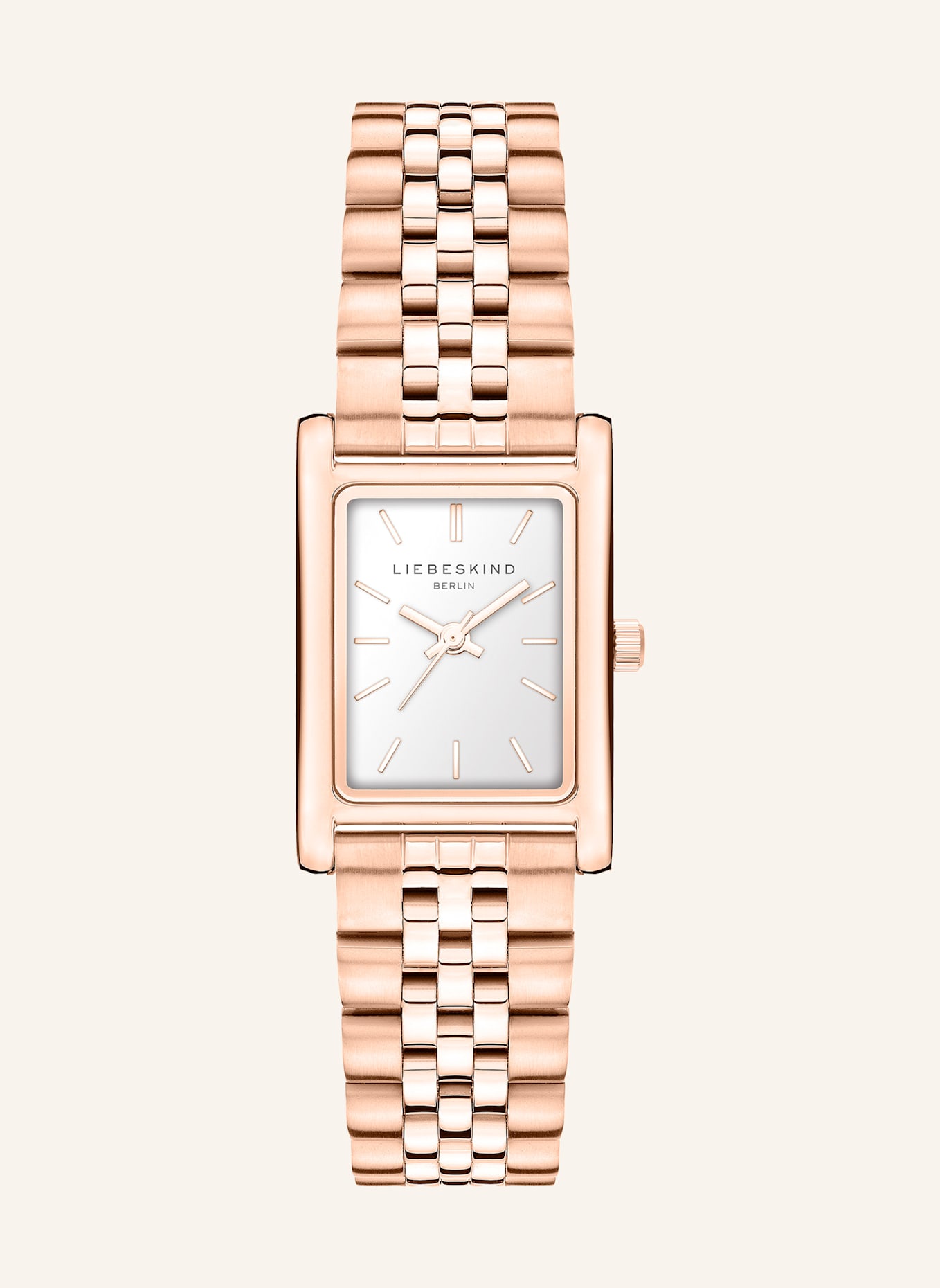 LIEBESKIND Armbanduhr  aus  Edelstahl: ROSÉGOLD