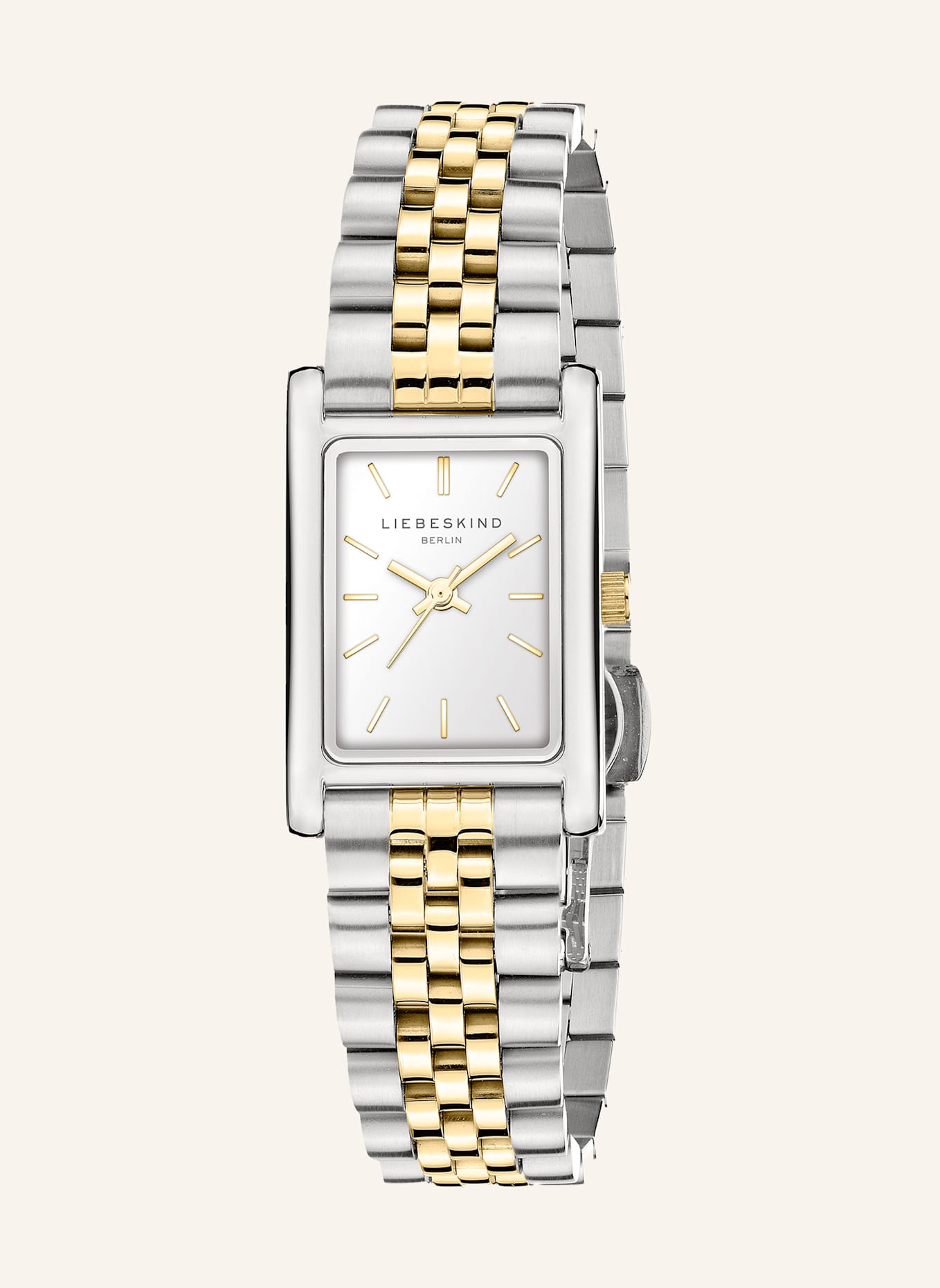 LIEBESKIND Armbanduhr  aus  Edelstahl: SILBER/ GOLD