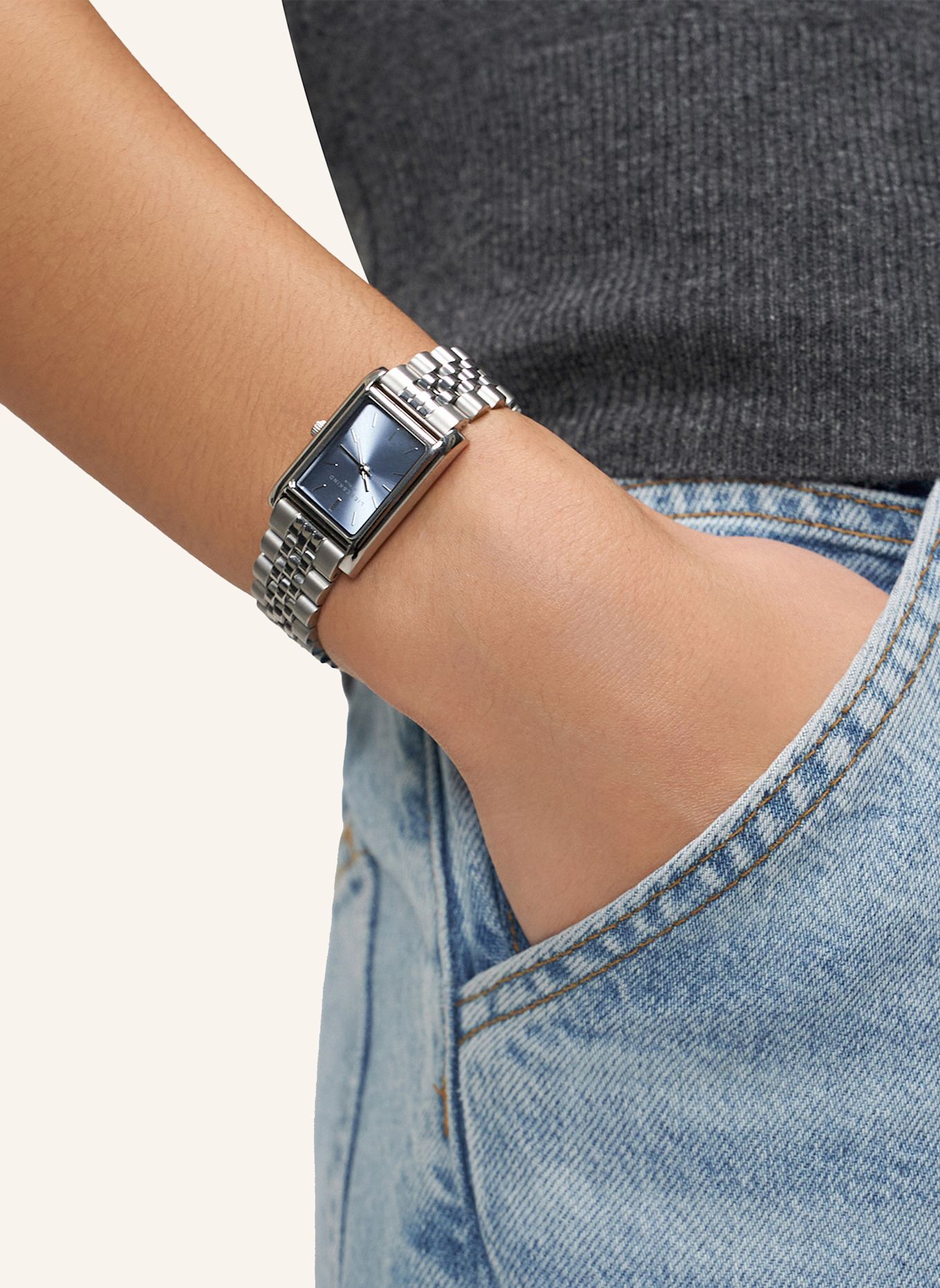 LIEBESKIND Stainless steel wristwatch: SILVER