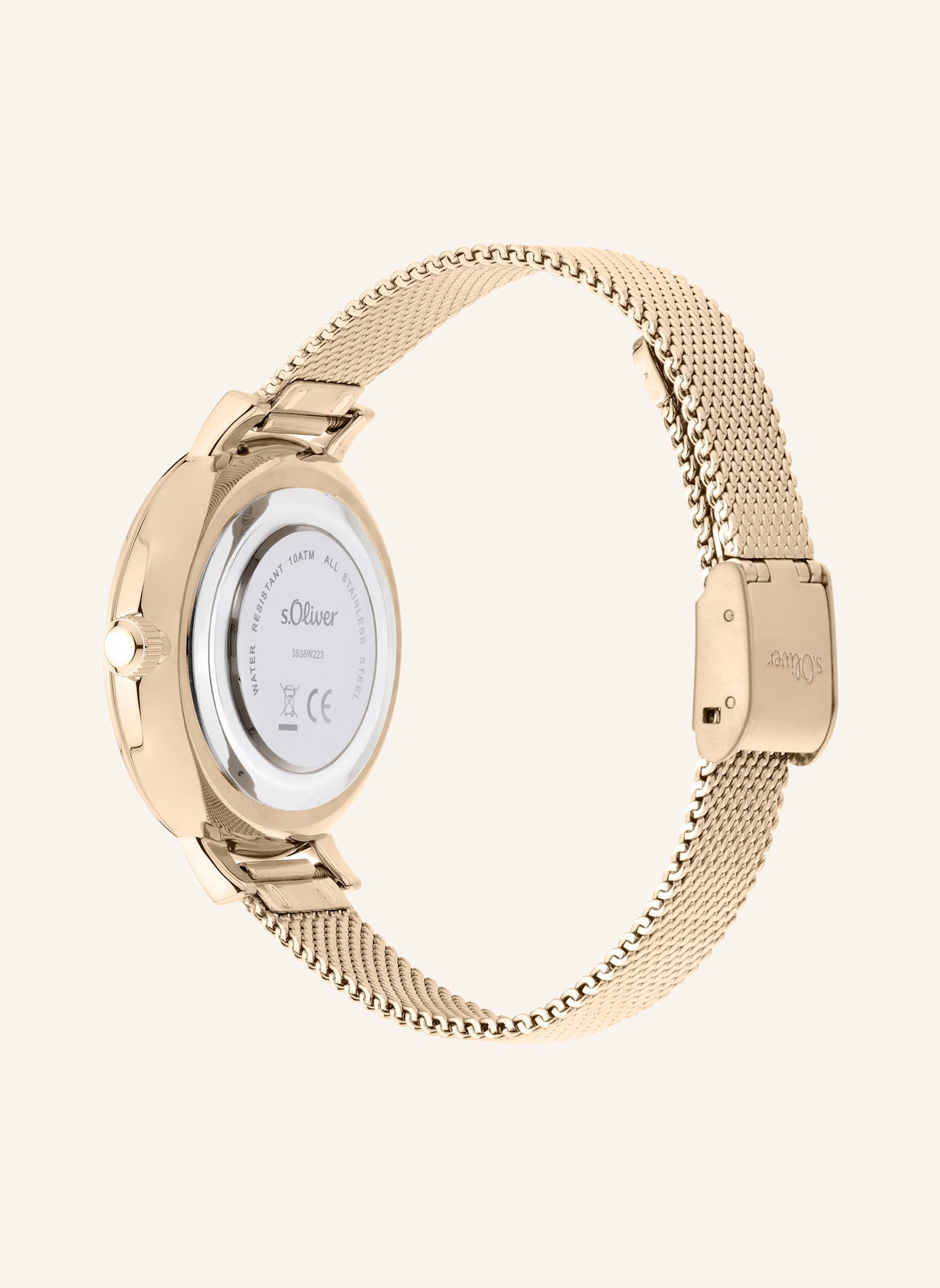 s.Oliver Armbanduhr  aus  Edelstahl: ROSÉGOLD