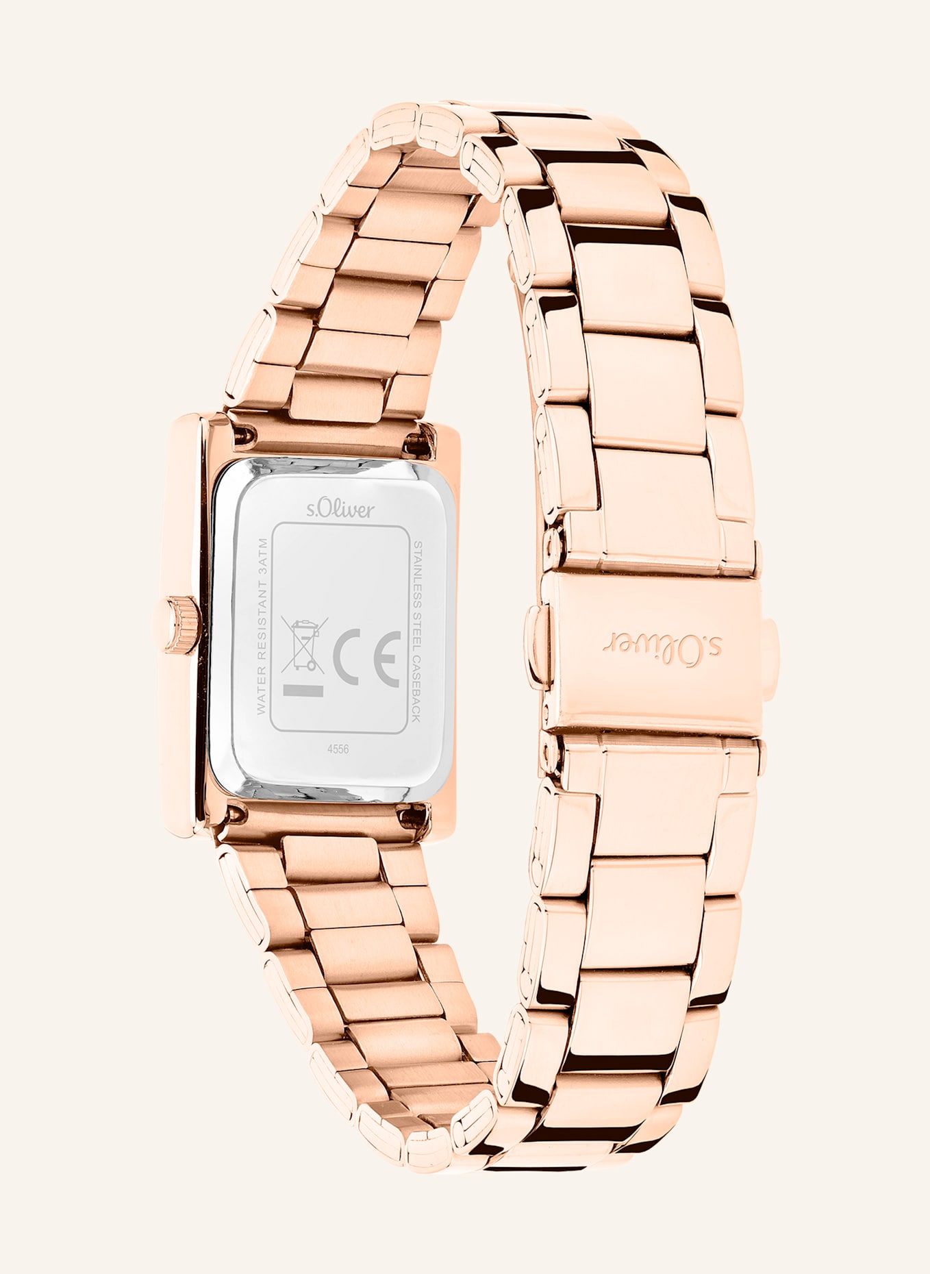 s.Oliver Armbanduhr  aus  Edelstahl: ROSÉGOLD