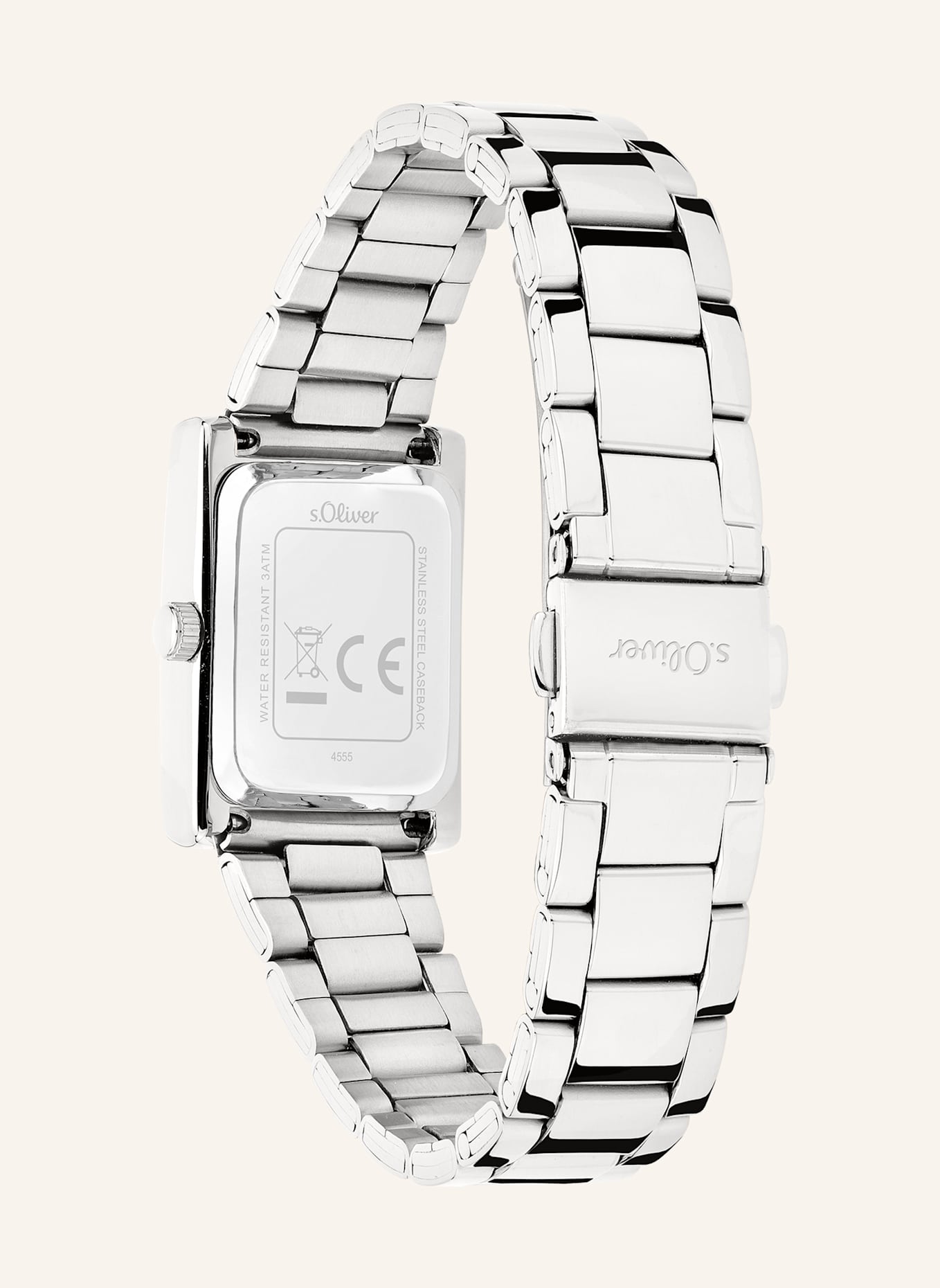 s.Oliver Armbanduhr  aus  Edelstahl: SILBER