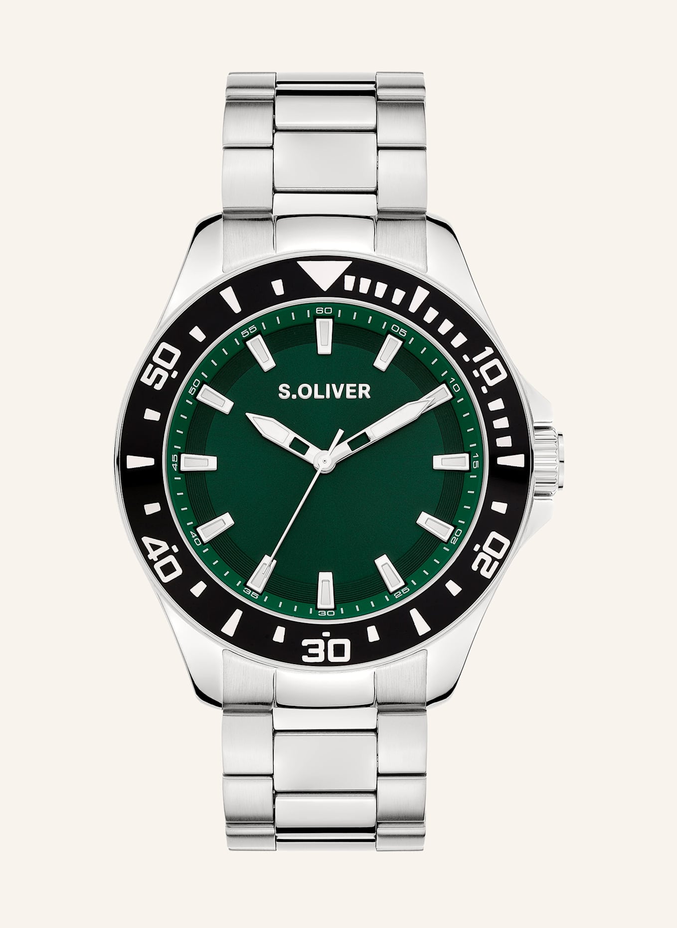 s.Oliver Armbanduhr  aus  Edelstahl: SILBER