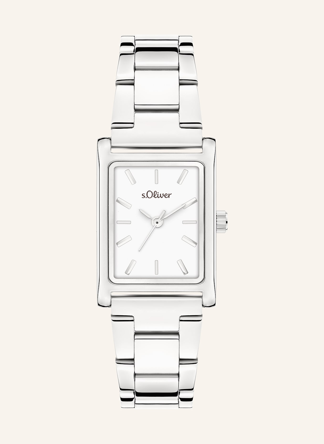 s.Oliver Armbanduhr  aus  Edelstahl: SILBER