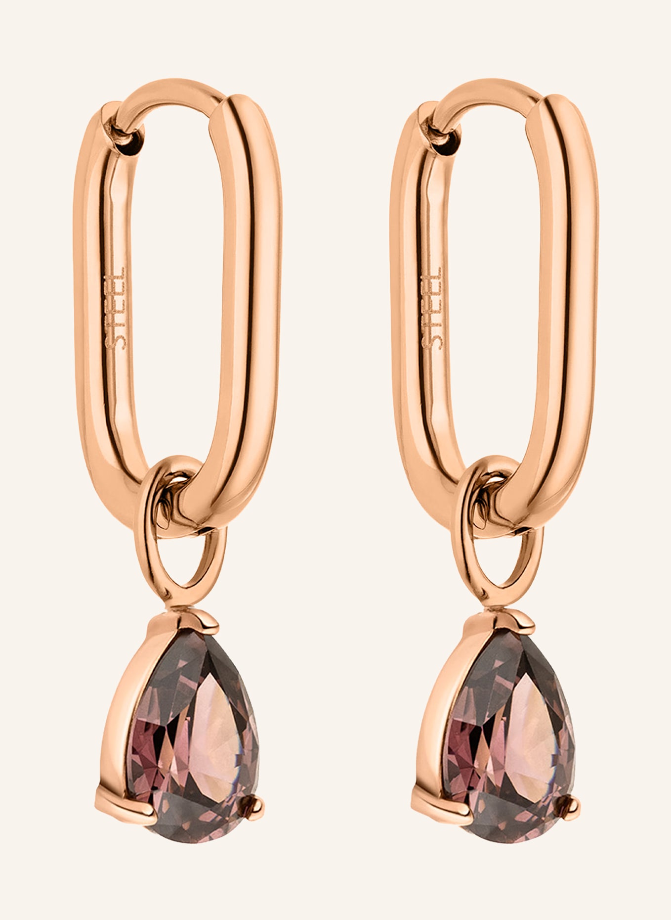 s.Oliver Creolen  aus  Edelstahl: ROSÉGOLD