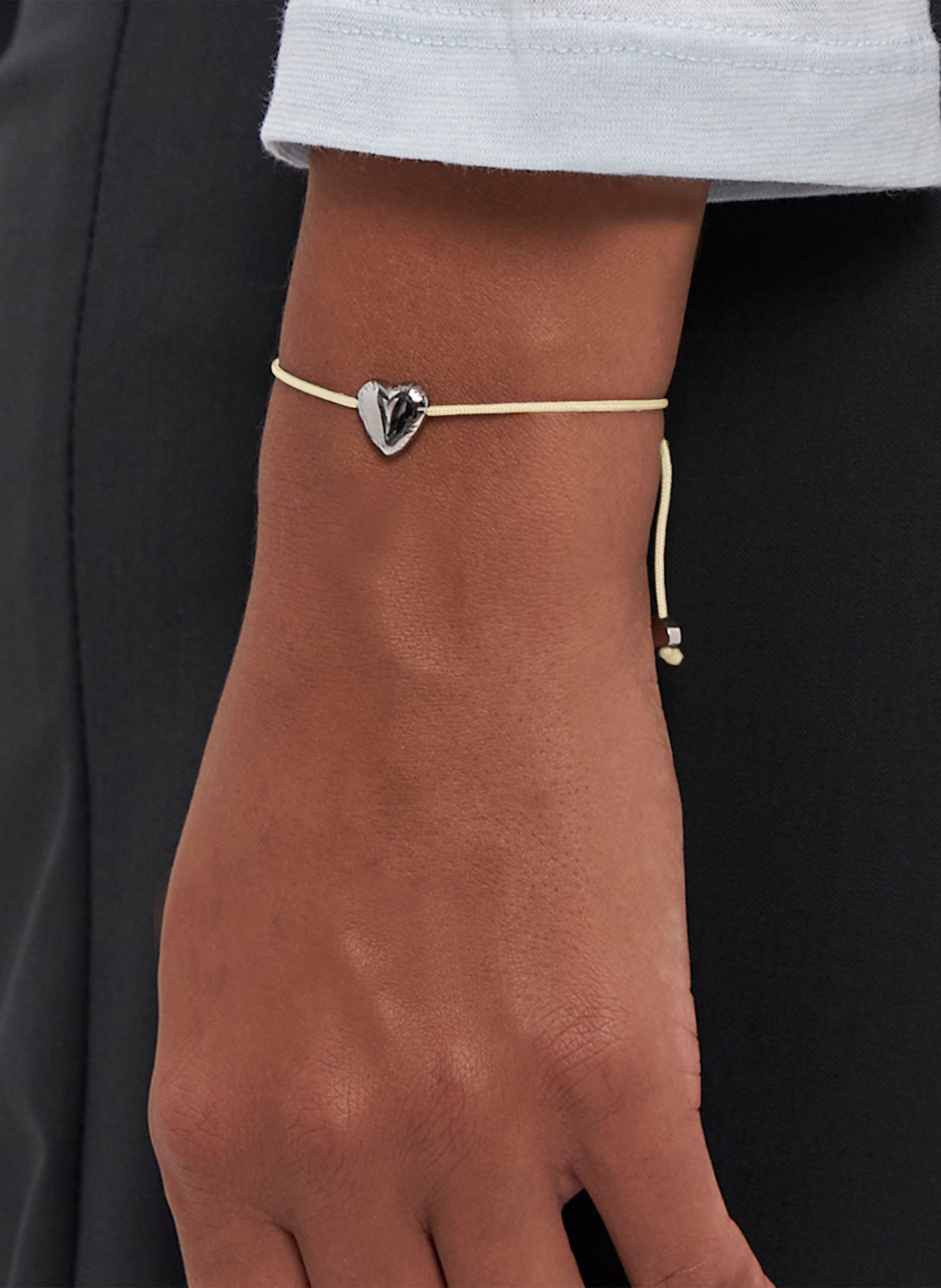 COPENHAGEN STUDIOS Armband  aus  Edelstahl: BEIGE