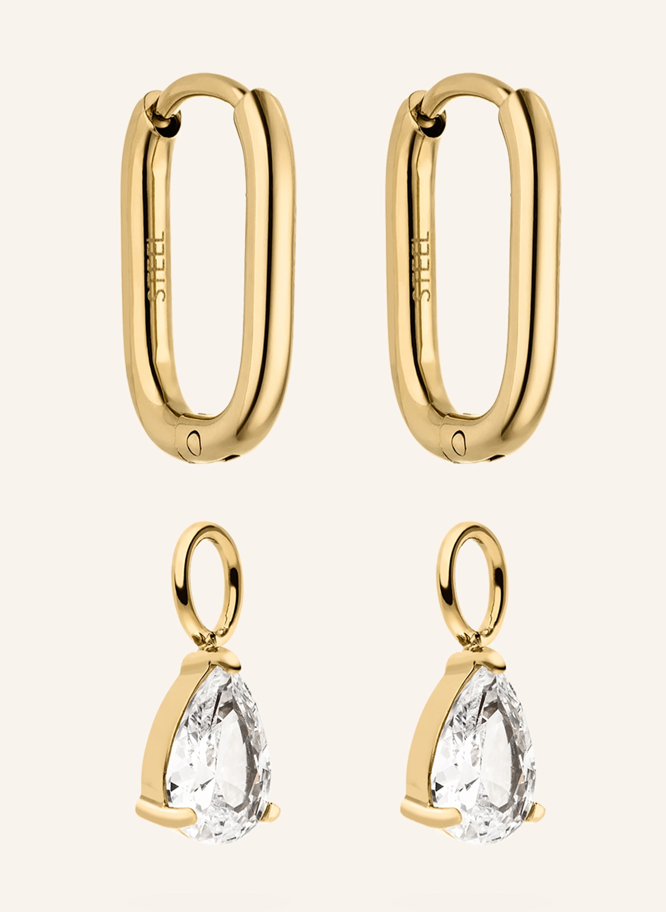 s.Oliver Creolen  aus  Edelstahl: GOLD