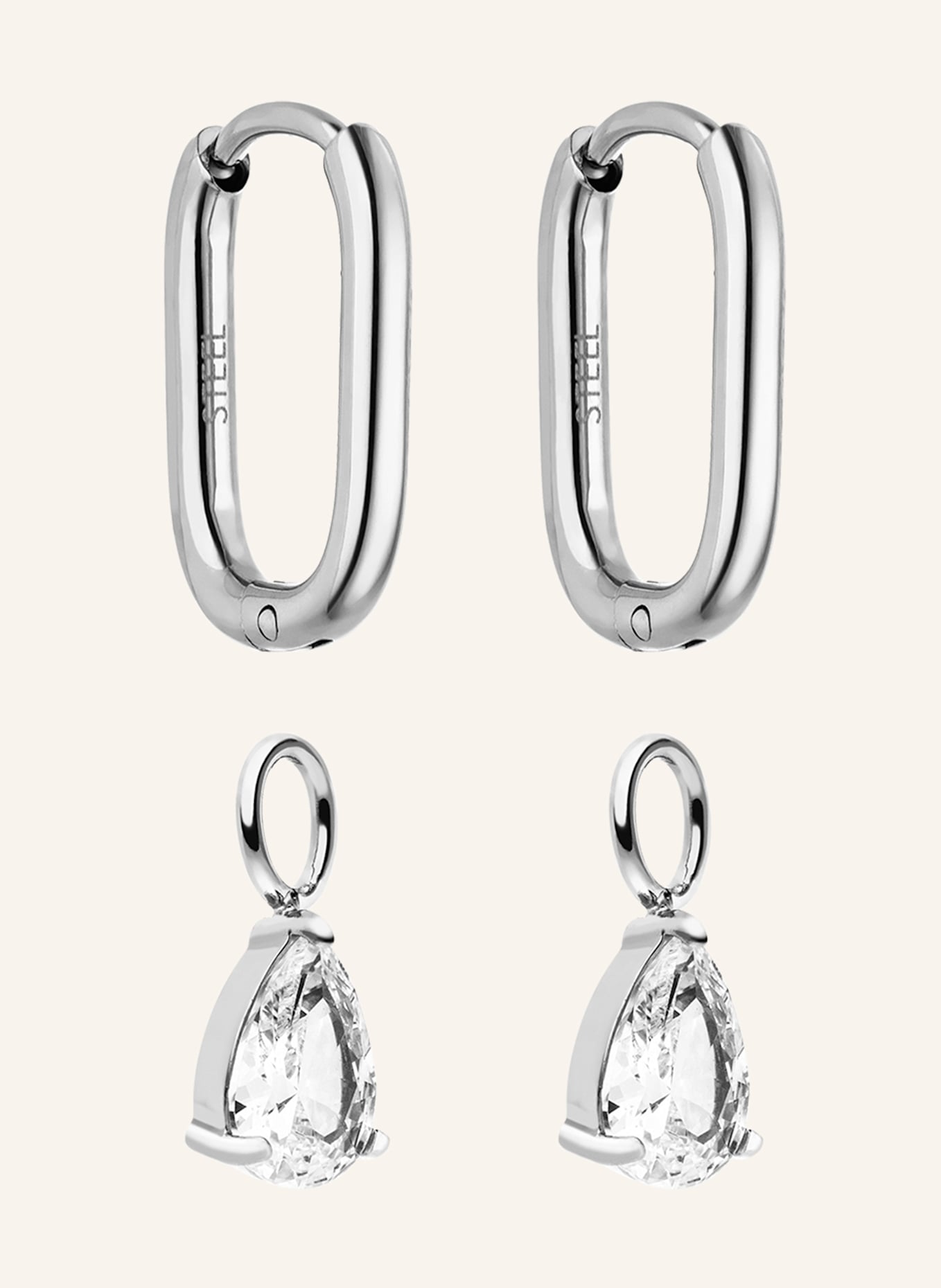 s.Oliver Creolen  aus  Edelstahl: SILBER