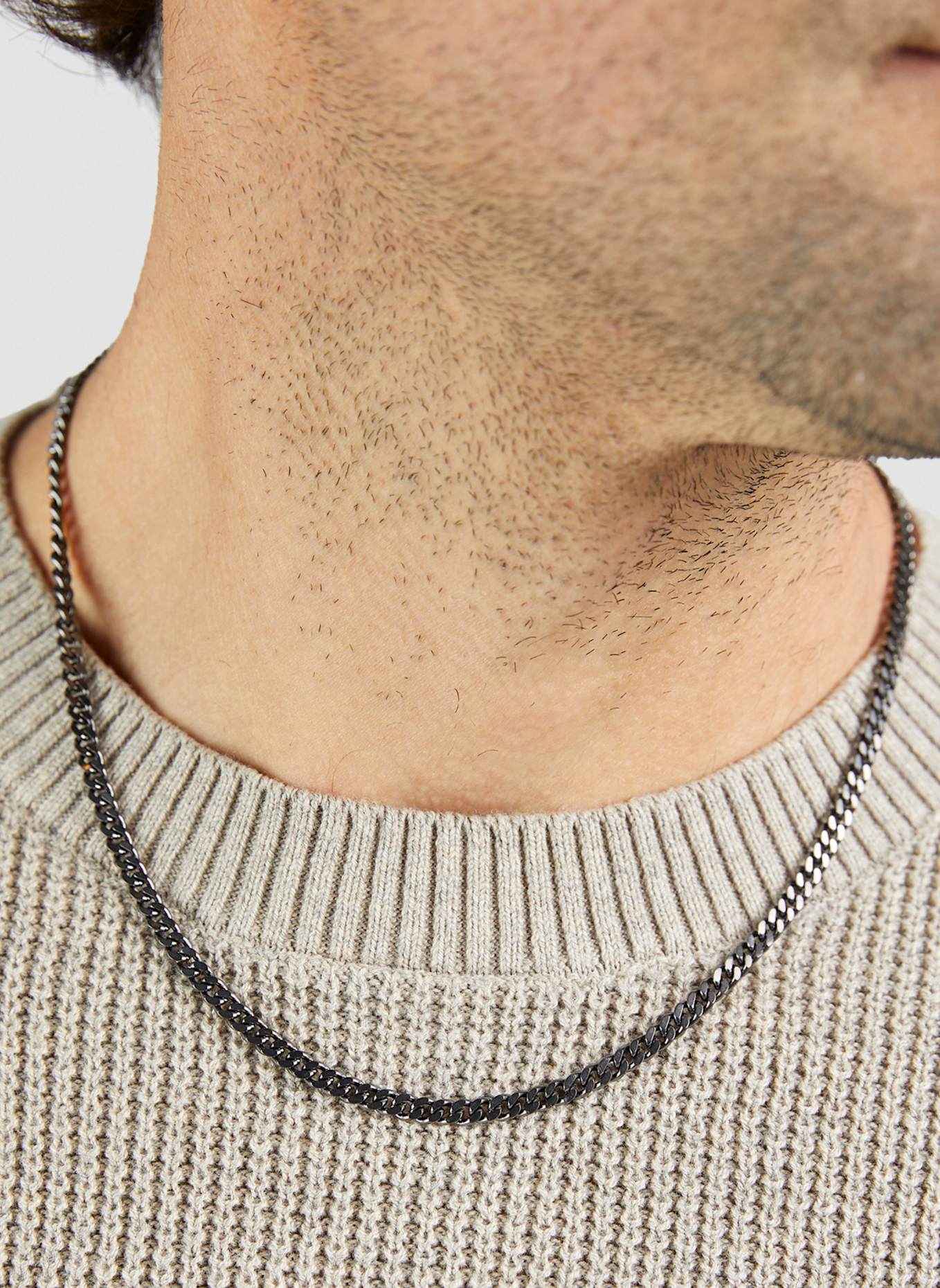 s.Oliver Halskette  aus  Edelstahl: SCHWARZ