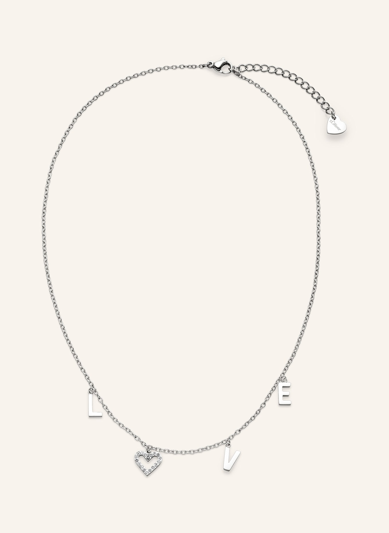 s.Oliver Halskette  aus  Edelstahl: SILBER