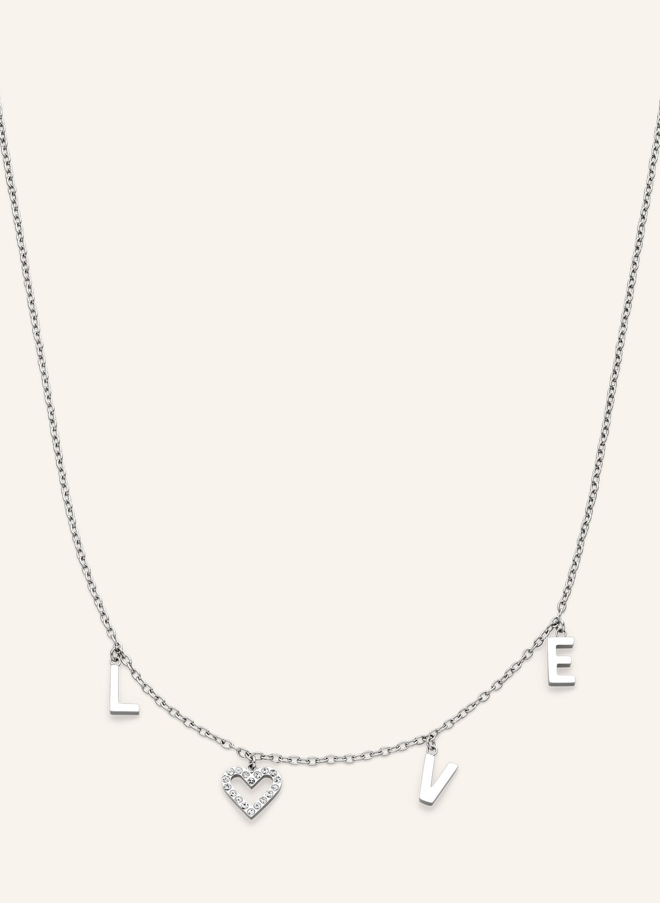 s.Oliver Halskette  aus  Edelstahl: SILBER