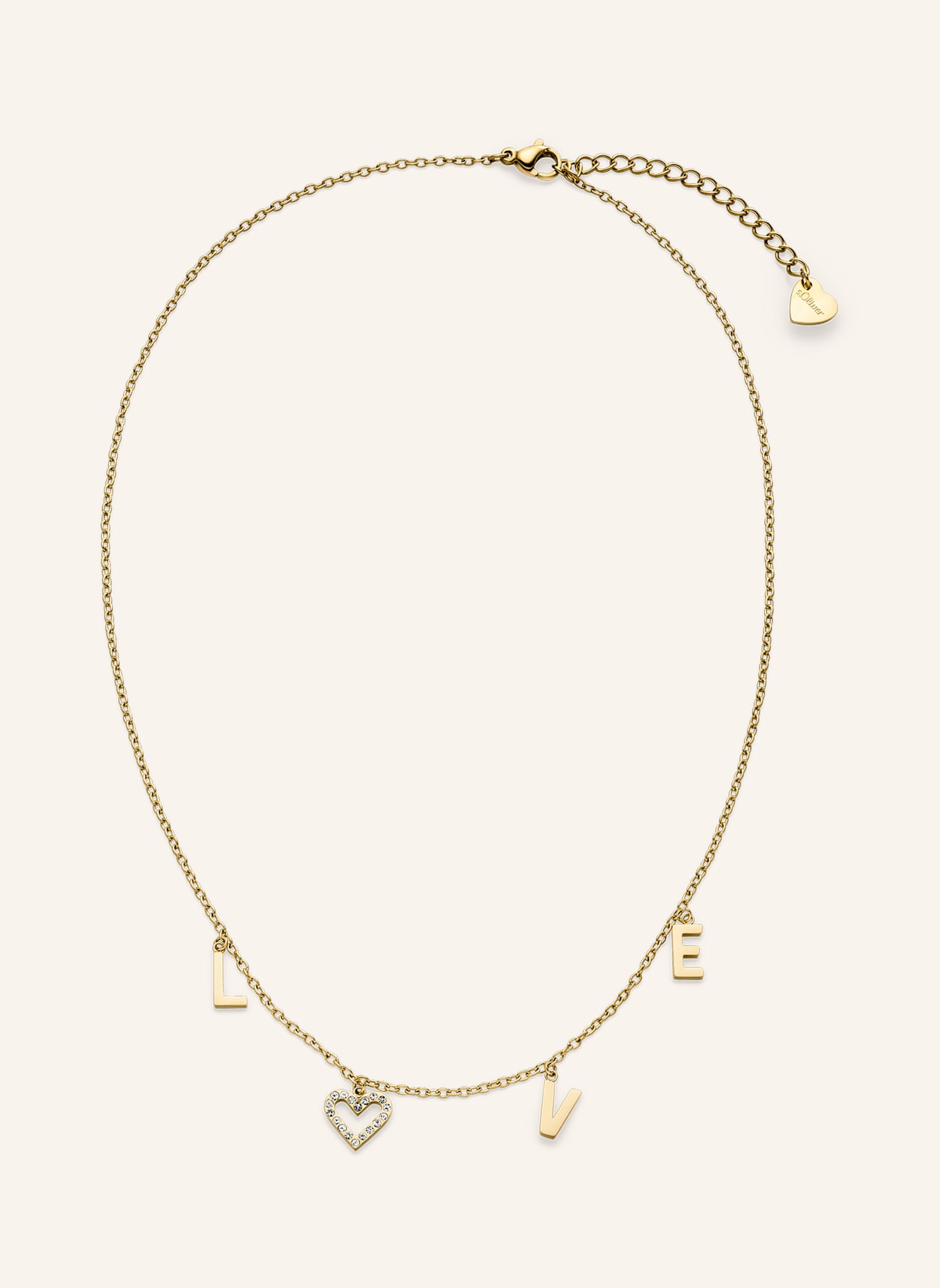 s.Oliver Halskette  aus  Edelstahl: GOLD