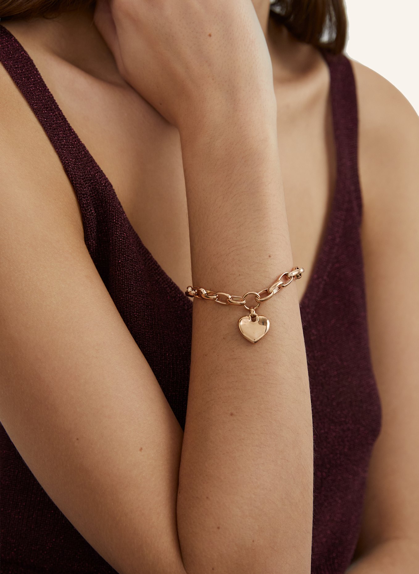 s.Oliver Armband  aus  Edelstahl: ROSÉGOLD