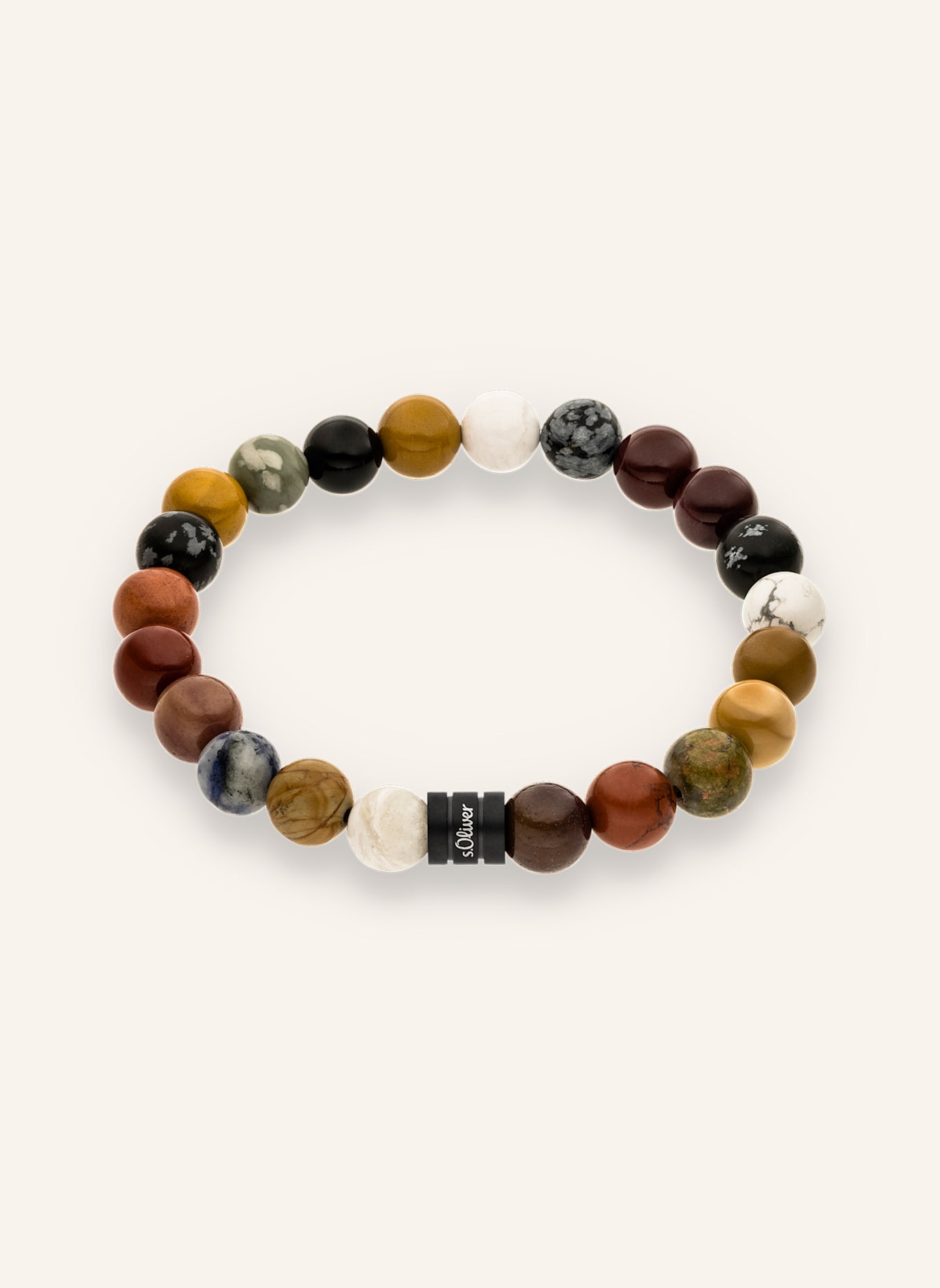 s.Oliver Armband aus Textil: HELLBRAUN