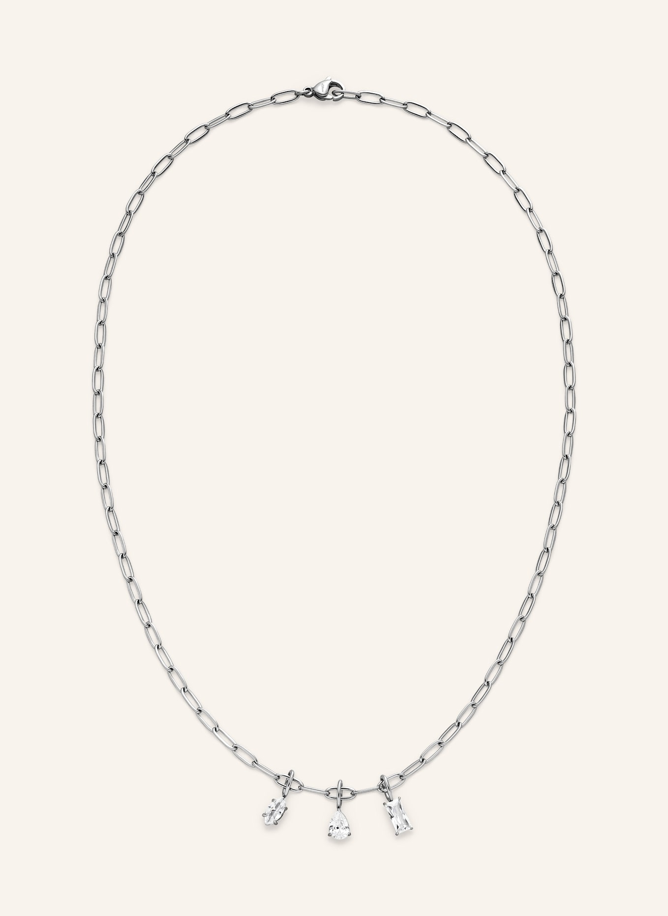 s.Oliver Halskette  aus  Edelstahl: SILBER