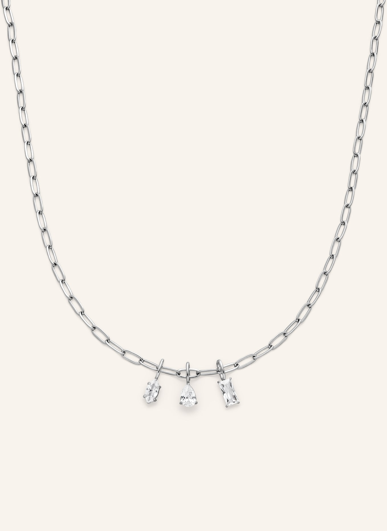 s.Oliver Halskette  aus  Edelstahl: SILBER