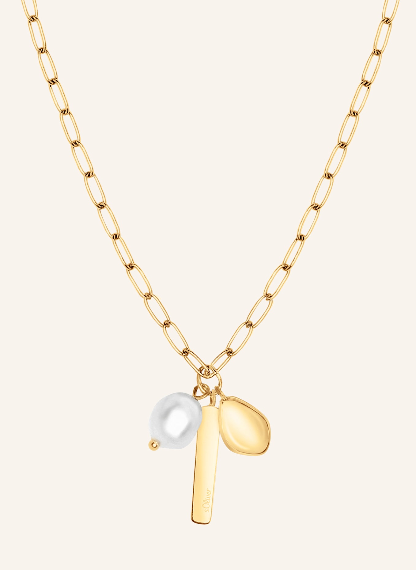 s.Oliver Halskette aus Edelstahl: GOLD