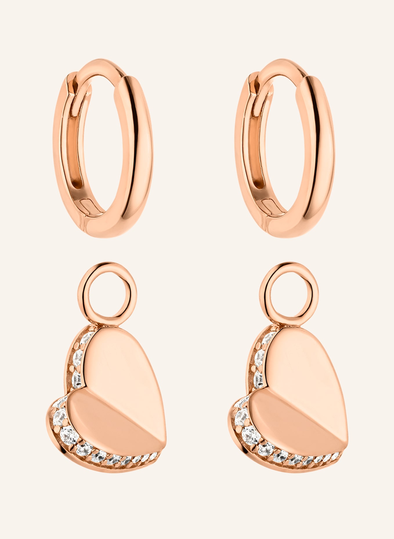 s.Oliver Creolen  aus  925er Sterlingsilber: ROSÉGOLD