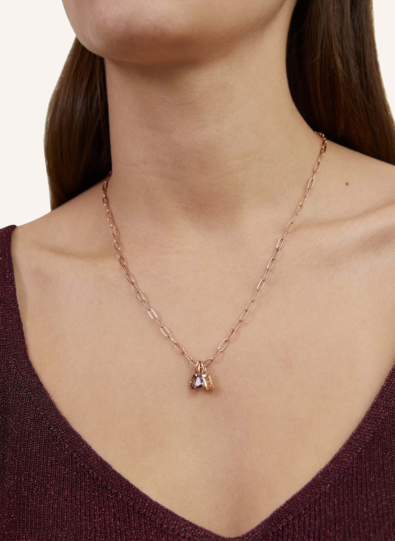 s.Oliver Halskette  aus  Edelstahl: ROSÉGOLD