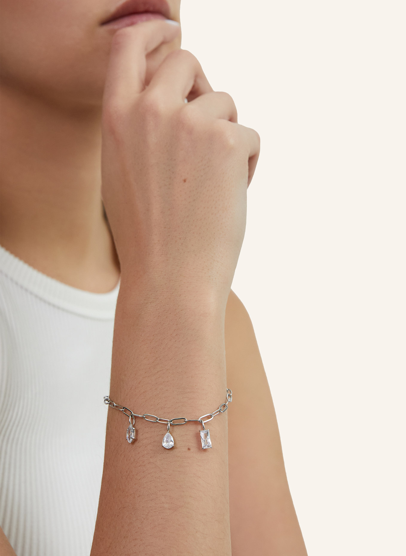 s.Oliver Armband  aus  Edelstahl: SILBER