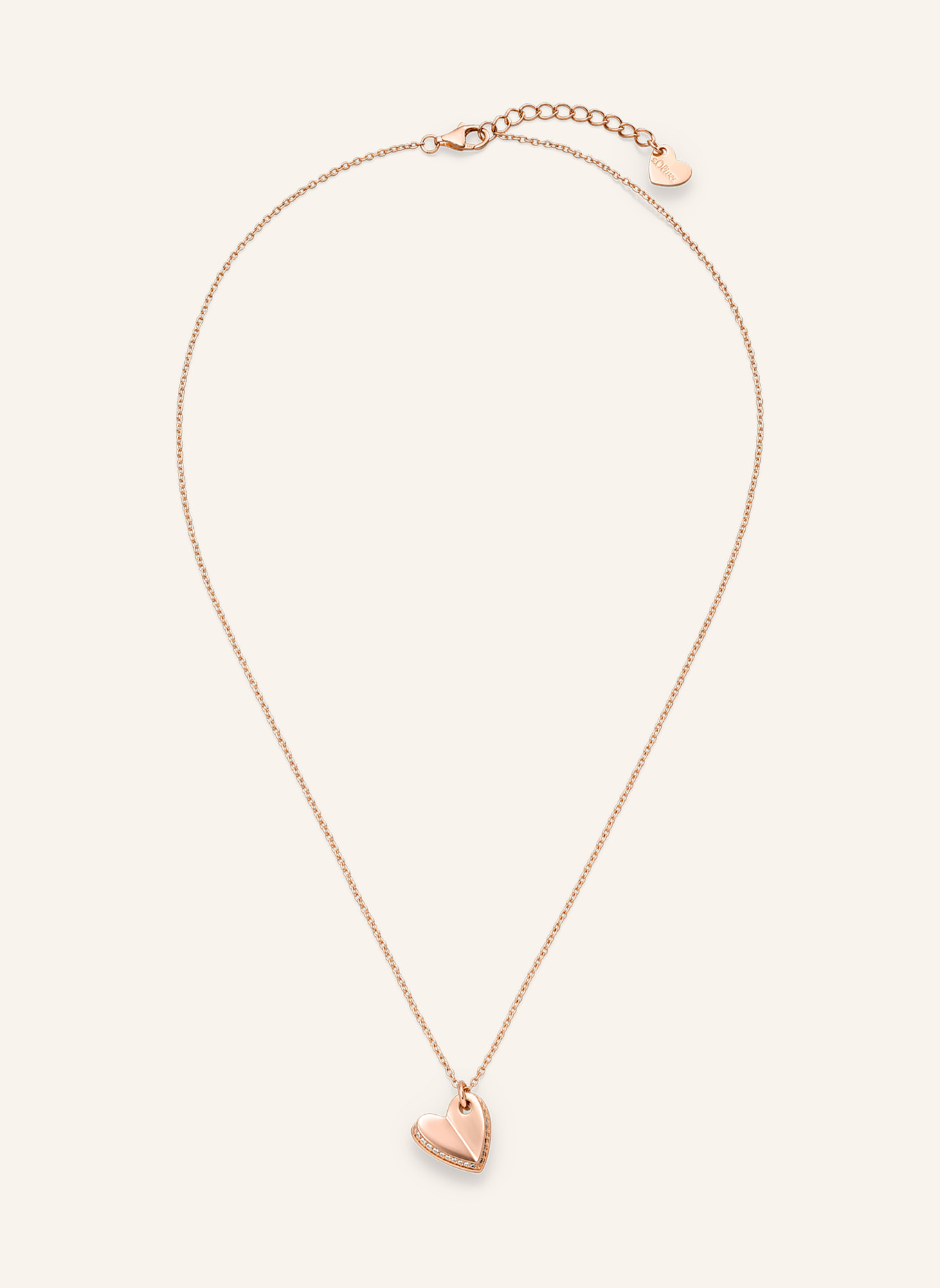 s.Oliver Halskette  aus  925er Sterlingsilber: ROSÉGOLD