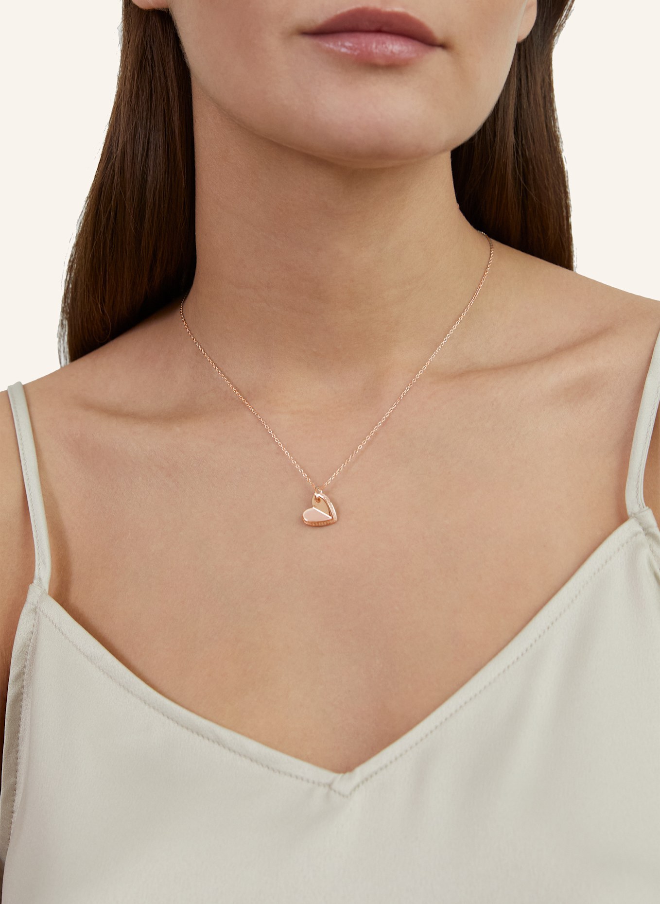 s.Oliver Halskette  aus  925er Sterlingsilber: ROSÉGOLD