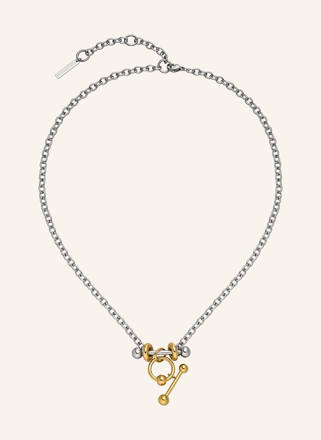 LIEBESKIND Halskette  aus  Edelstahl: SILBER/ GOLD