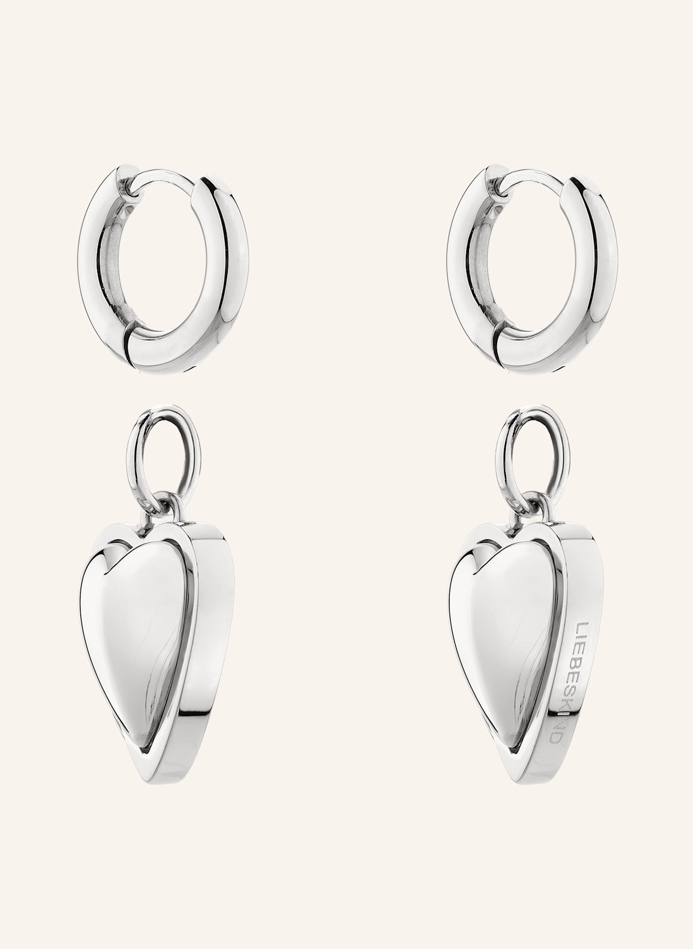 LIEBESKIND Creolen  aus  Edelstahl: SILBER