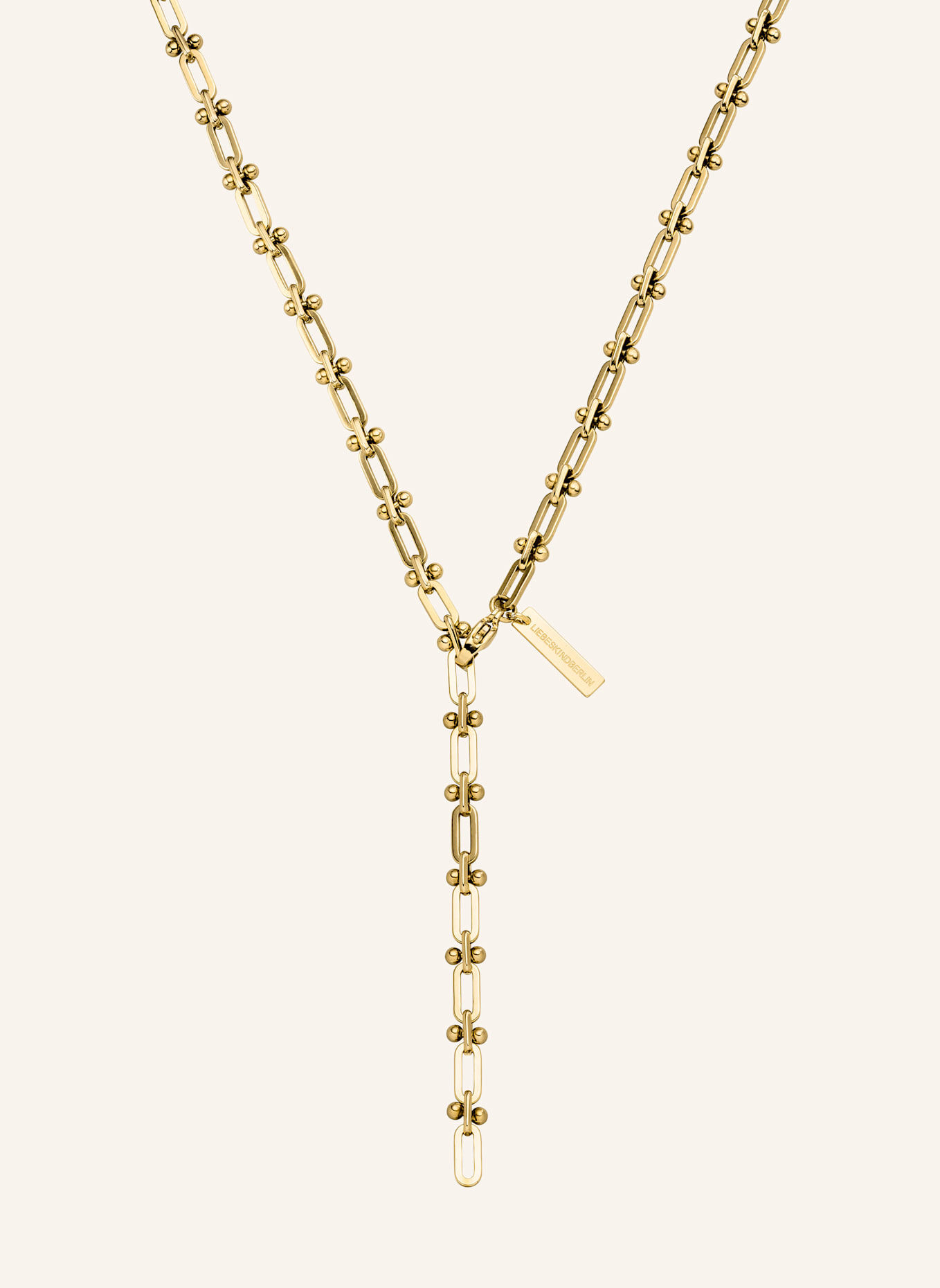 LIEBESKIND Halskette  aus  Edelstahl: GOLD