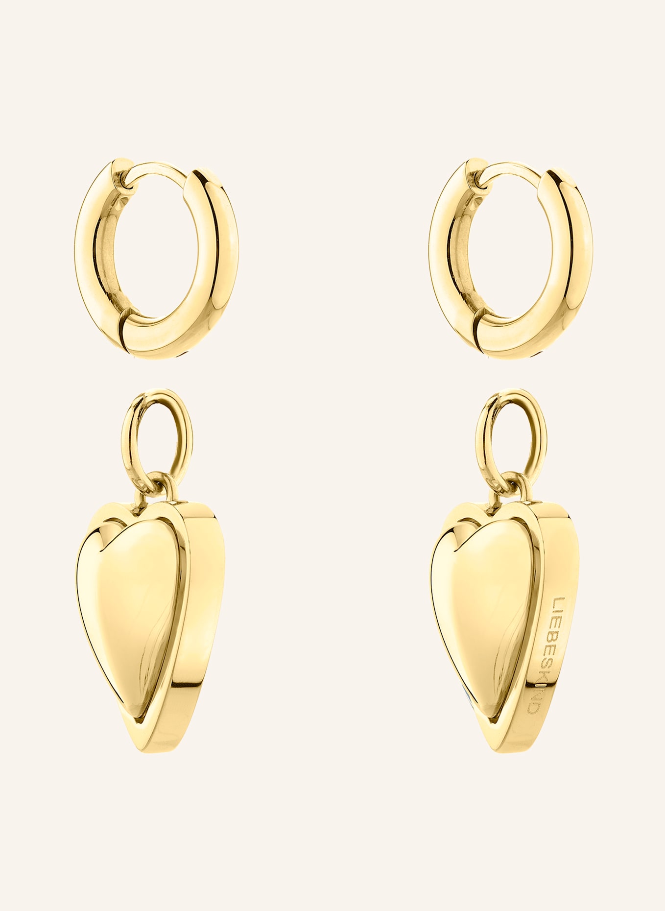 LIEBESKIND Creolen  aus  Edelstahl: GOLD