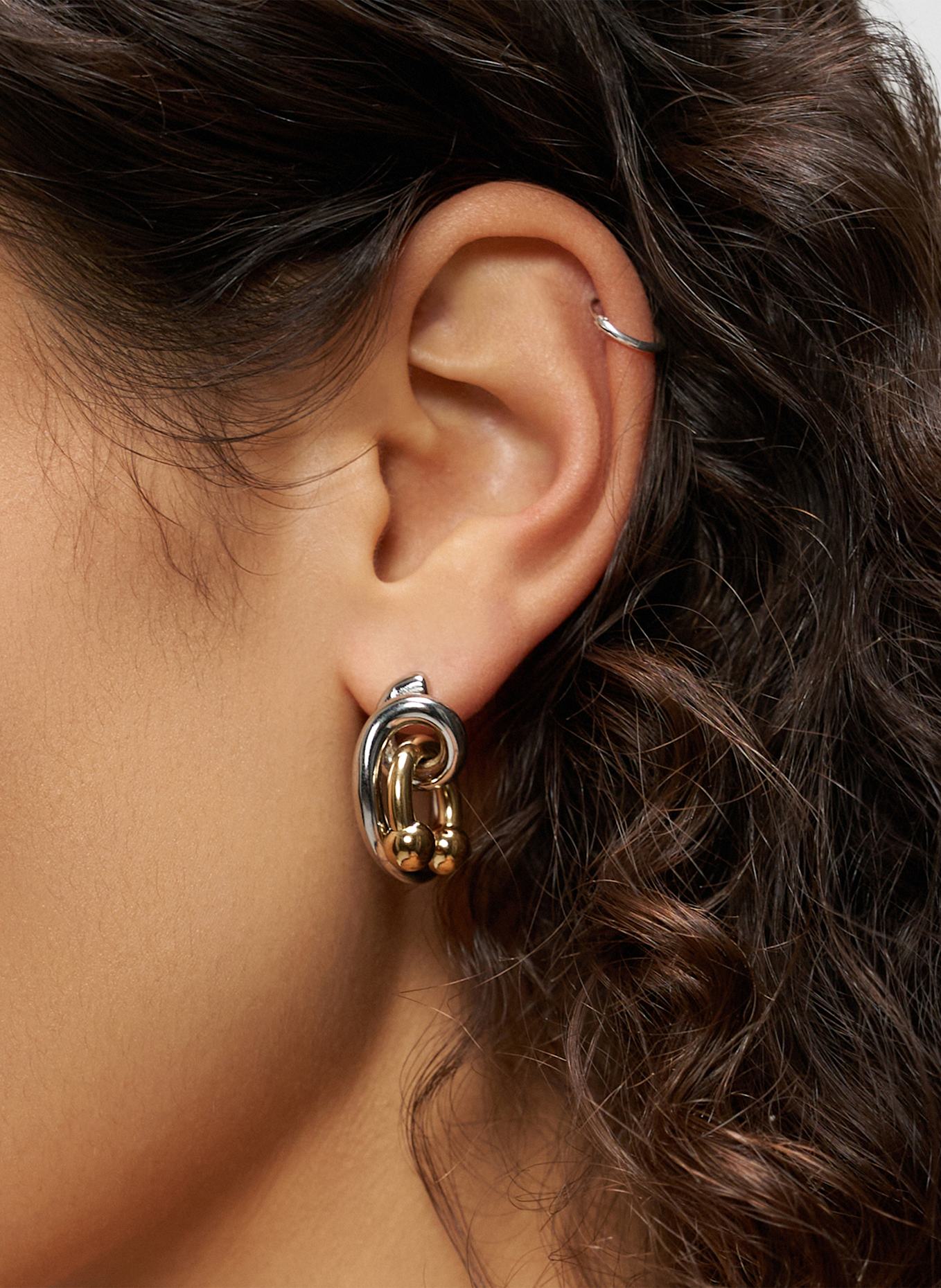 LIEBESKIND Creolen  aus  Edelstahl: SILBER/ GOLD