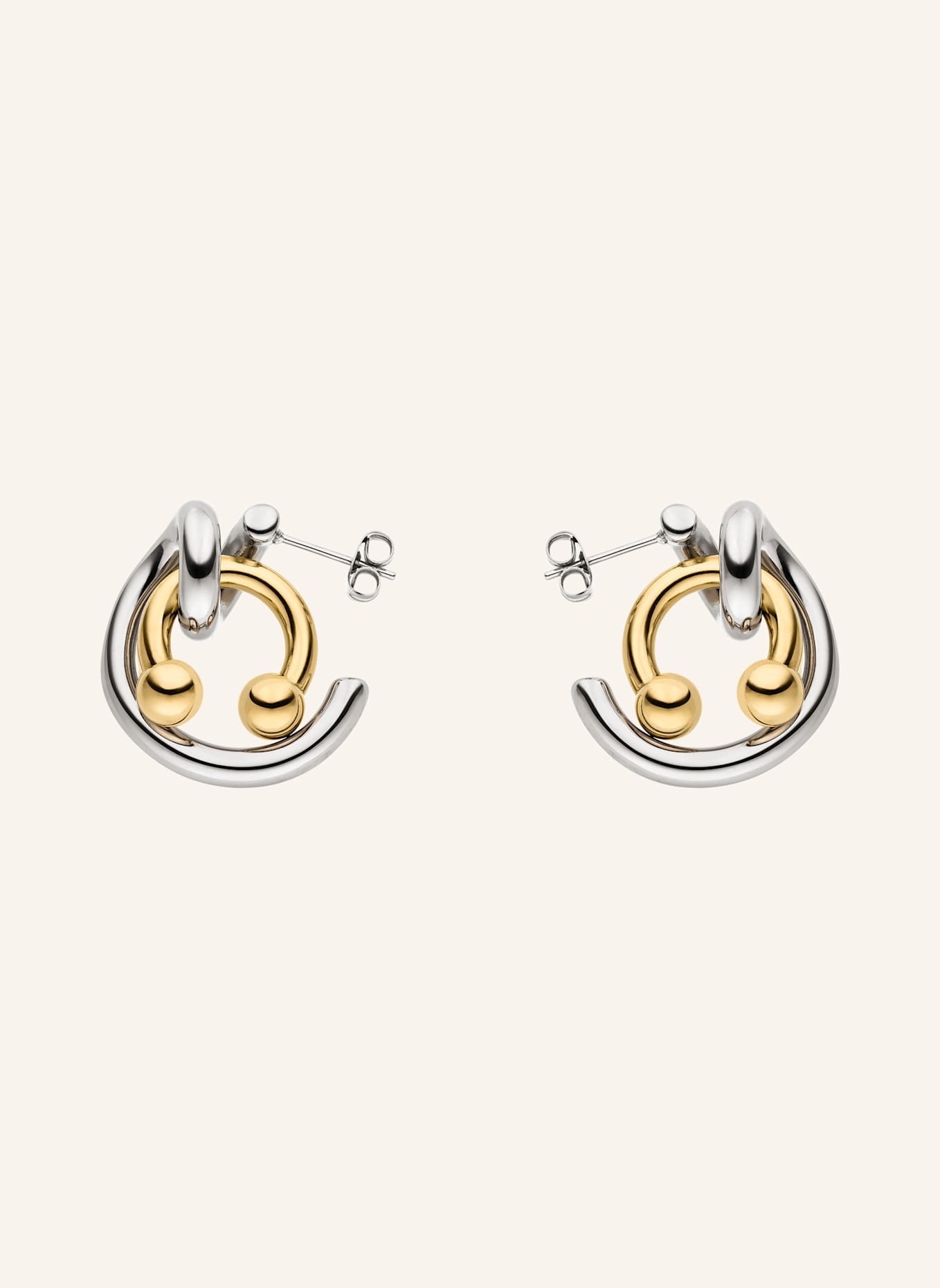 LIEBESKIND Creolen  aus  Edelstahl: SILBER/ GOLD