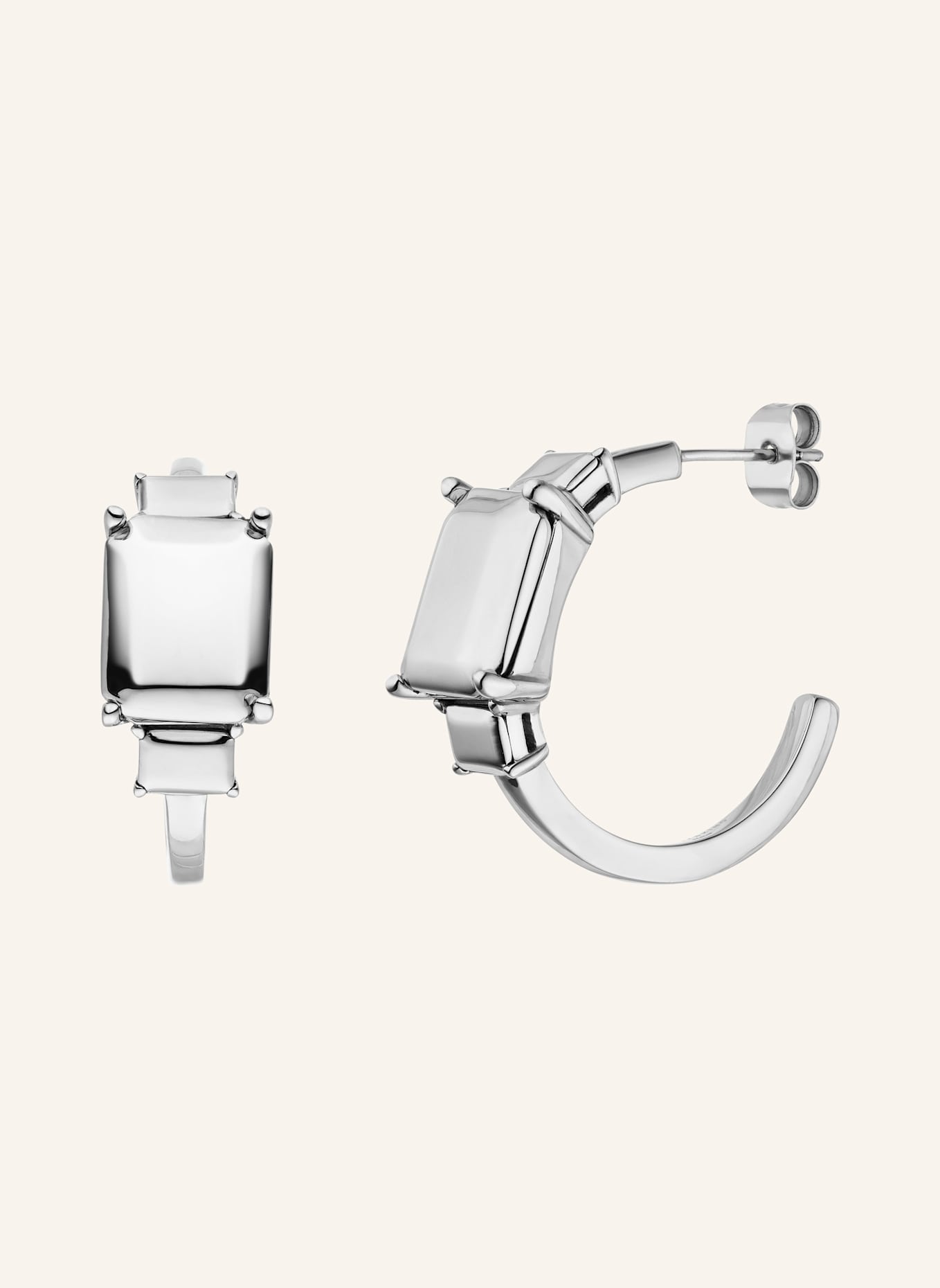 LIEBESKIND Creolen  aus  Edelstahl: SILBER