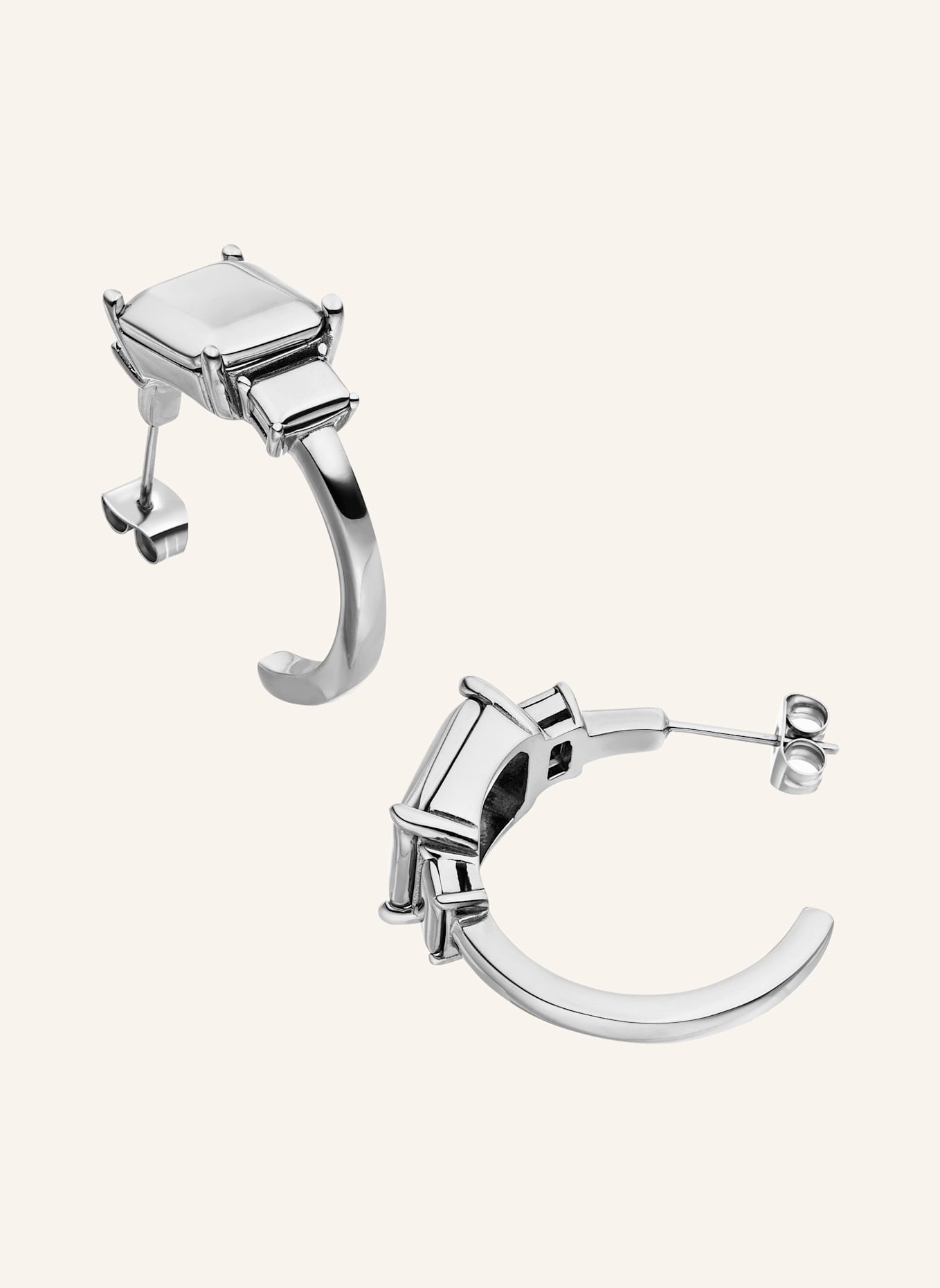 LIEBESKIND Creolen  aus  Edelstahl: SILBER