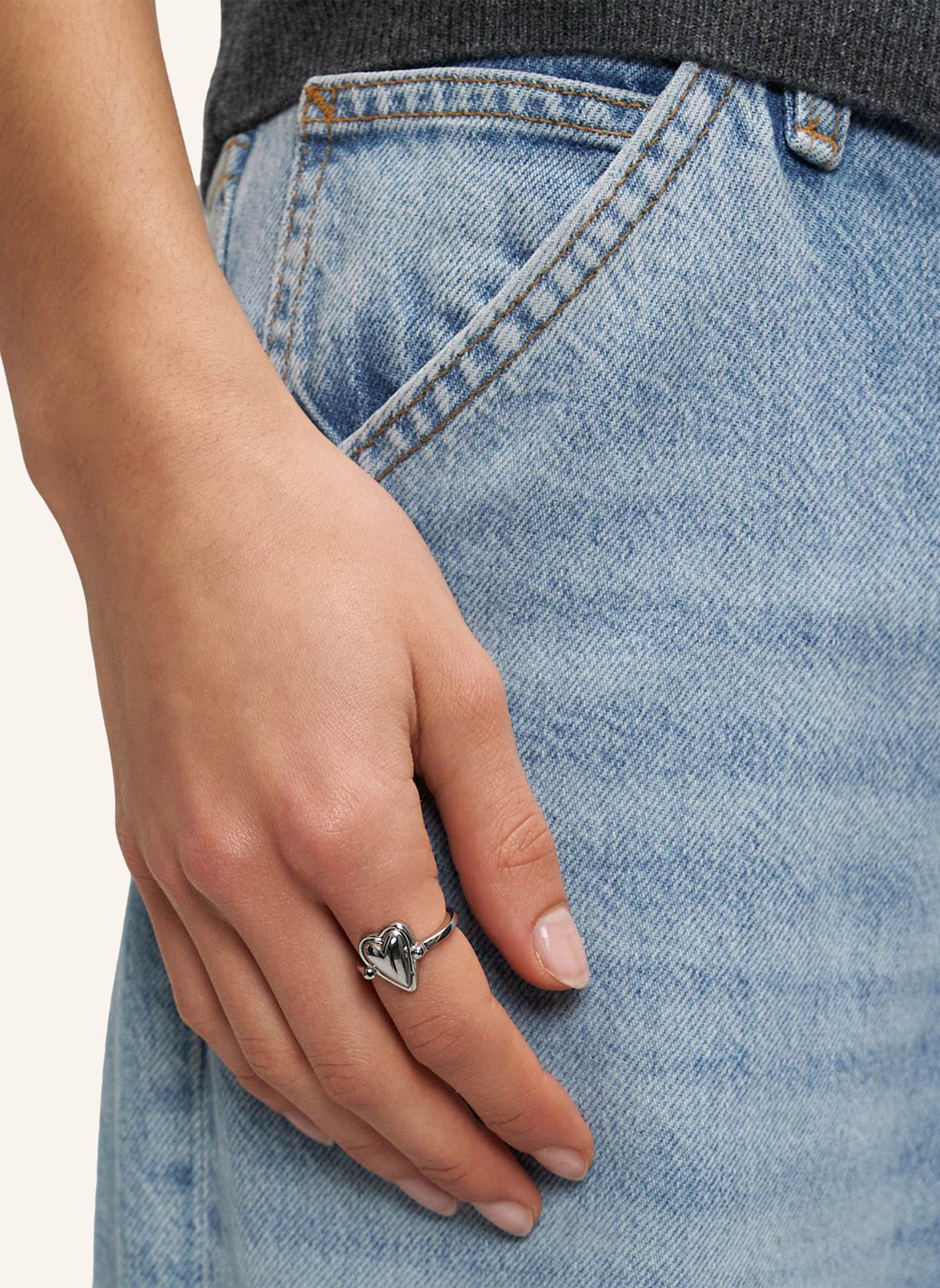 LIEBESKIND Ring  aus  Edelstahl: SILBER