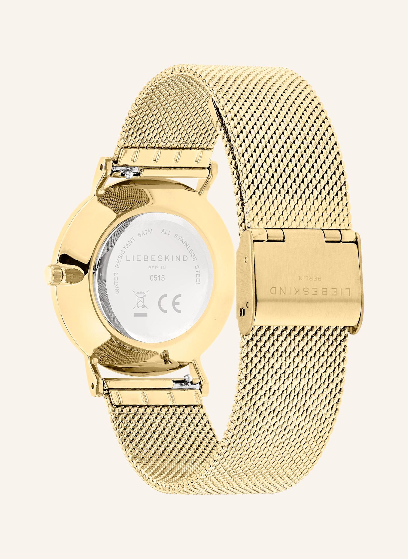 LIEBESKIND Armbanduhr  aus  Edelstahl: GOLD